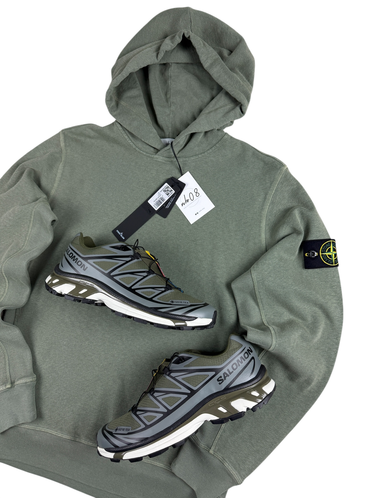 Hoodie Stone Island vert taille S - Détail