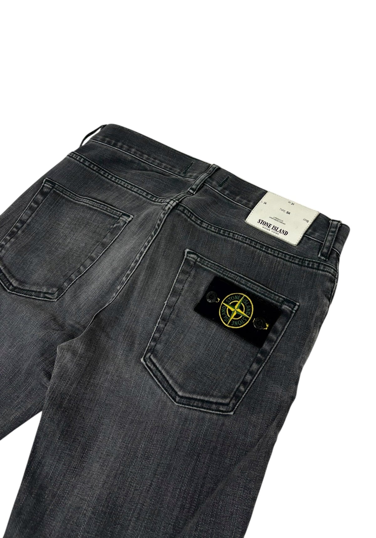 Jean Stone Island gris taille PANATLON W31 - Logo et étiquette