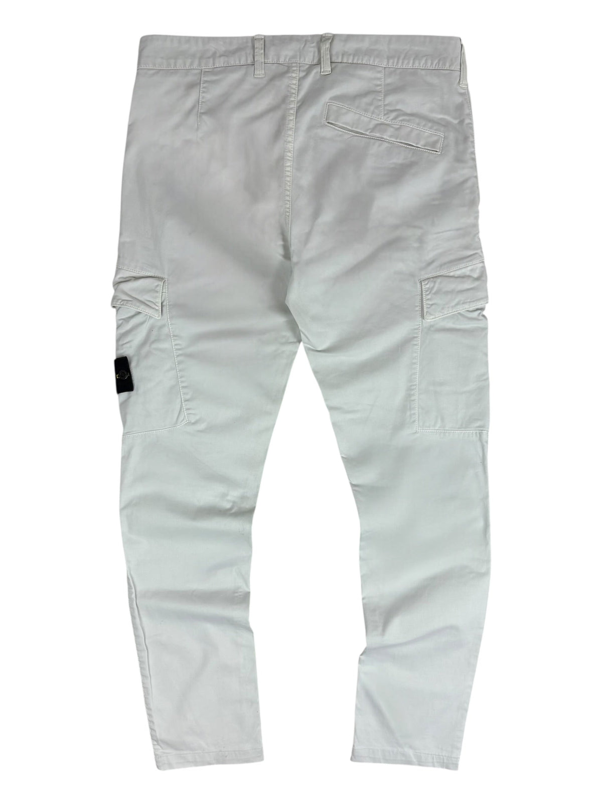 Pantalon Stone Island blanc taille PANTALON W31 - Vue de dos