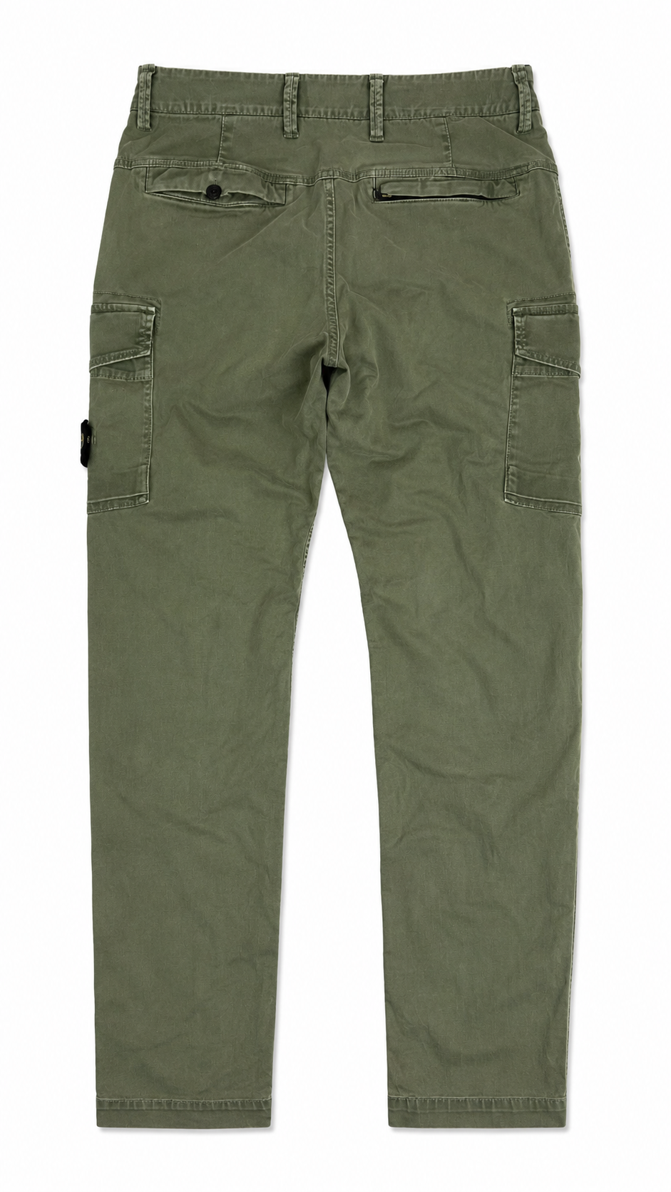 Pantalon Cargo Stone Island kaki, vue de dos — vue 2