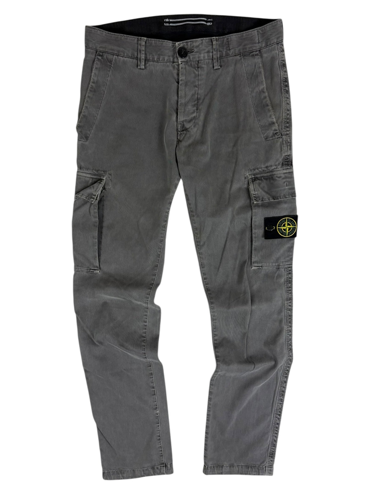 Pantalon Stone Island gris taille W29 - Vue de face