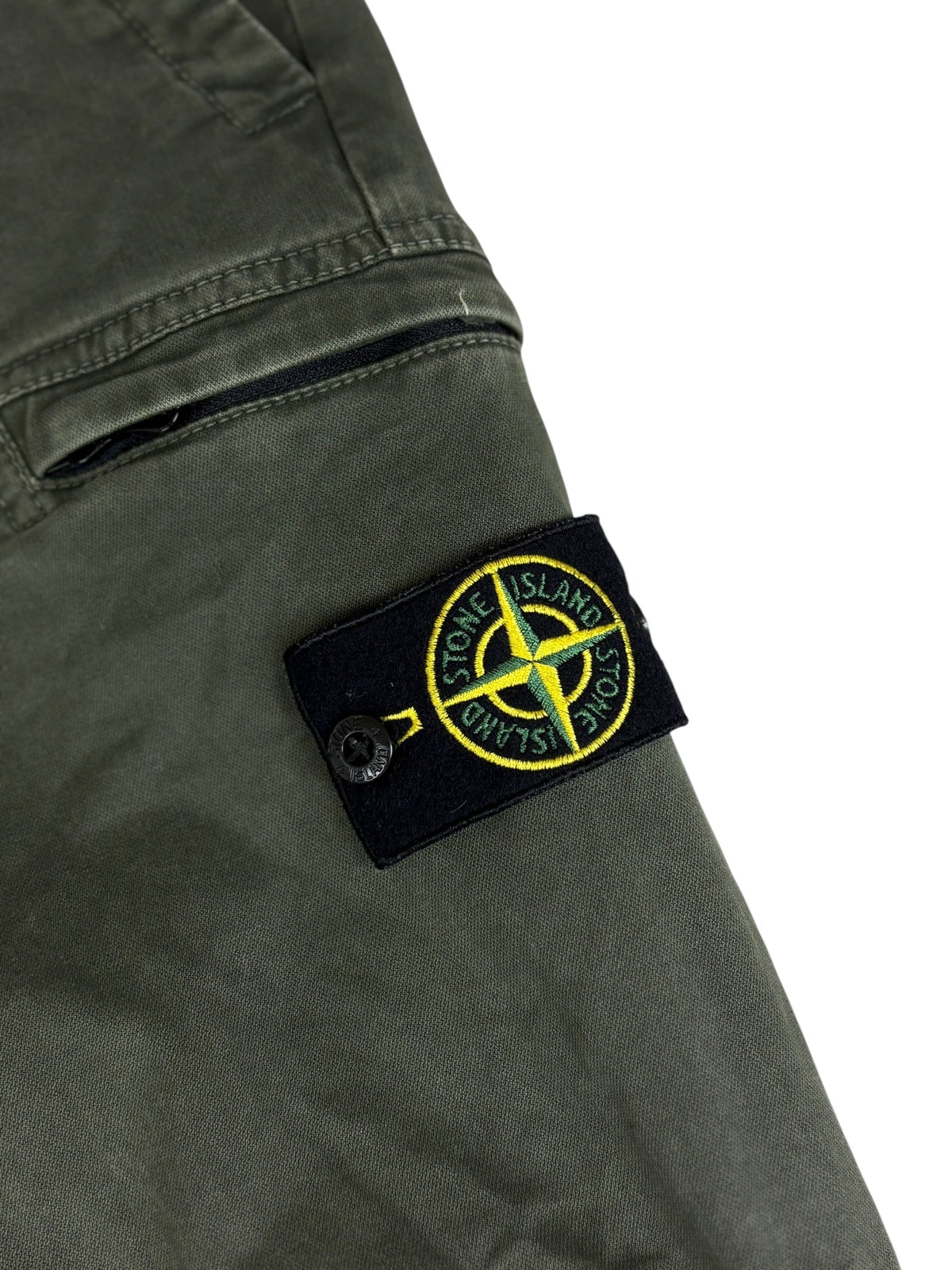 Pantalon Stone Island kaki taille PANTALON W29 - Vue de dos