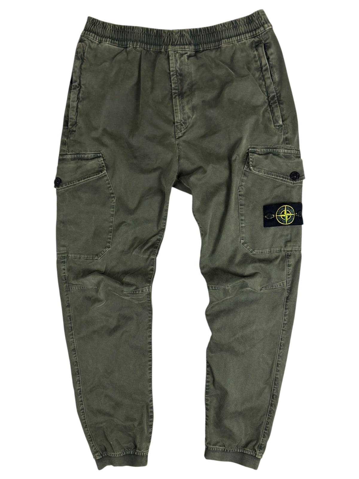 Pantalon Stone Island kaki taille W32 - Vue de face