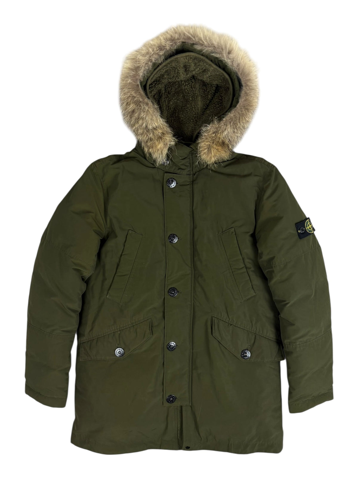 Parka Stone Island kaki taille XS - Vue de face