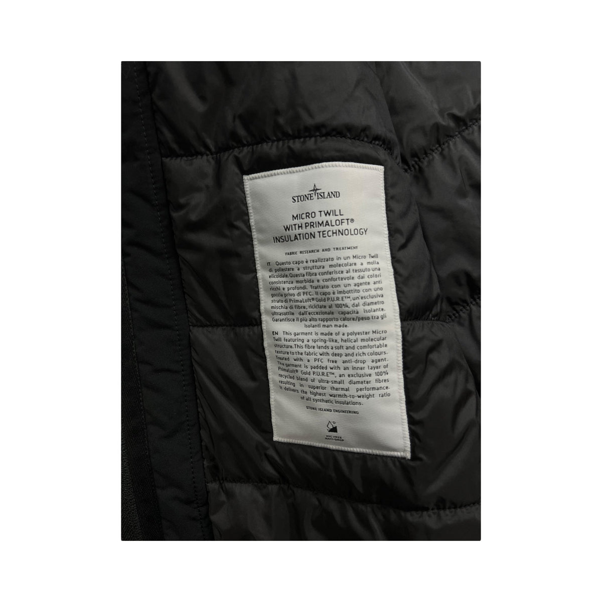 PARKA STONE ISLAND MICRO TWILL WITH PRIMALOFT INSULATION TECHNOLOGY - NB08