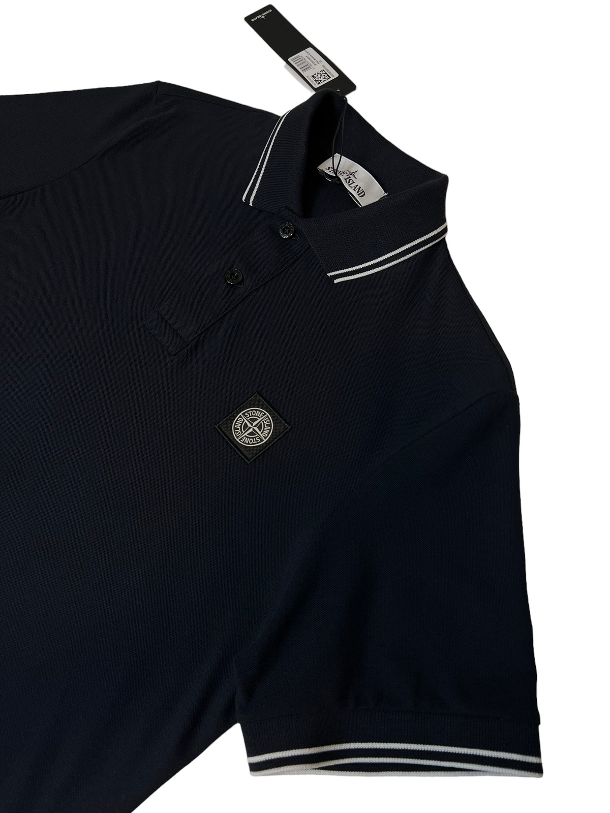 Polo Stone Island bleu marine taille M - Vue de dos