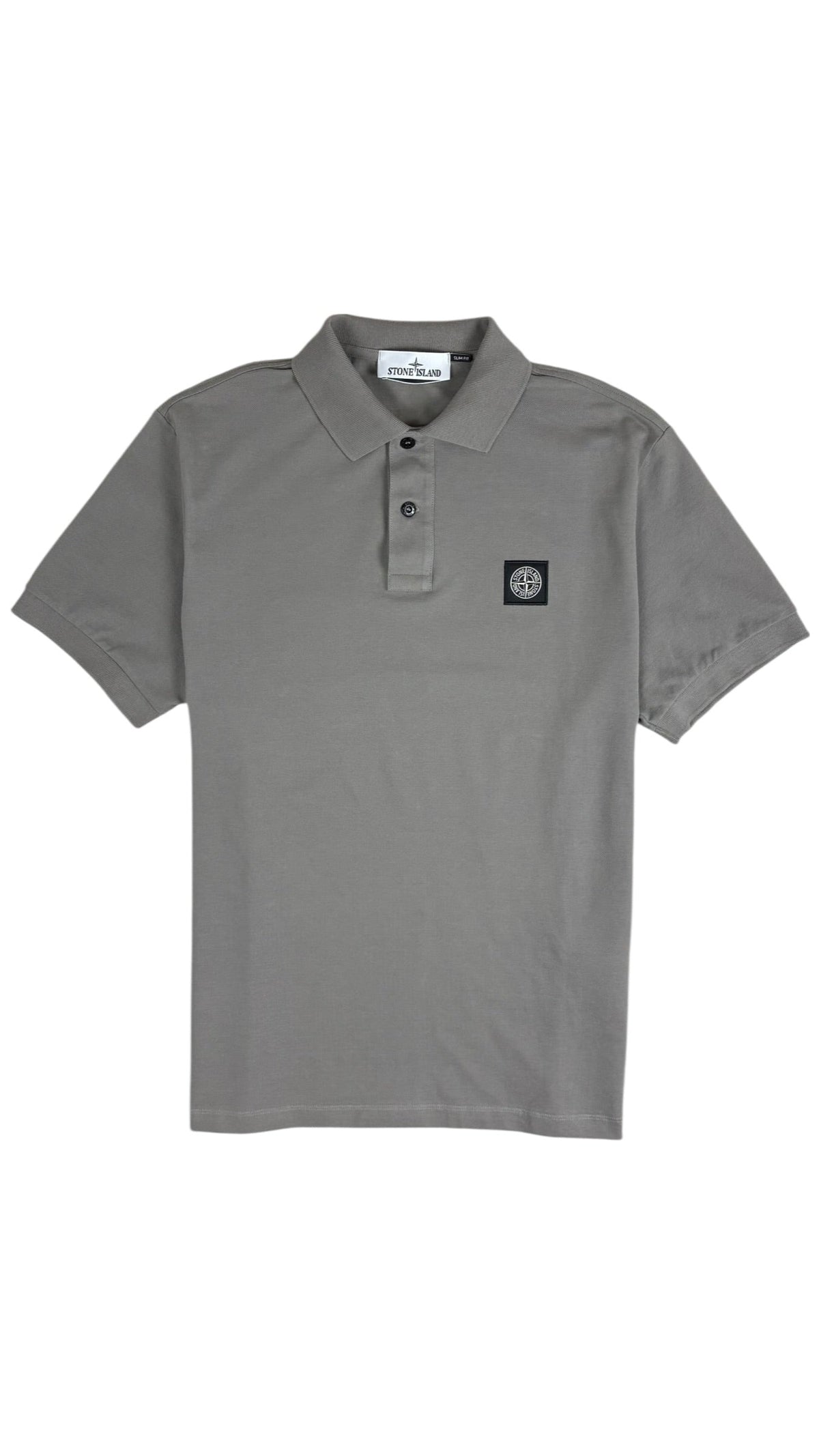 Polo Stone Island gris taille L - Vue de face