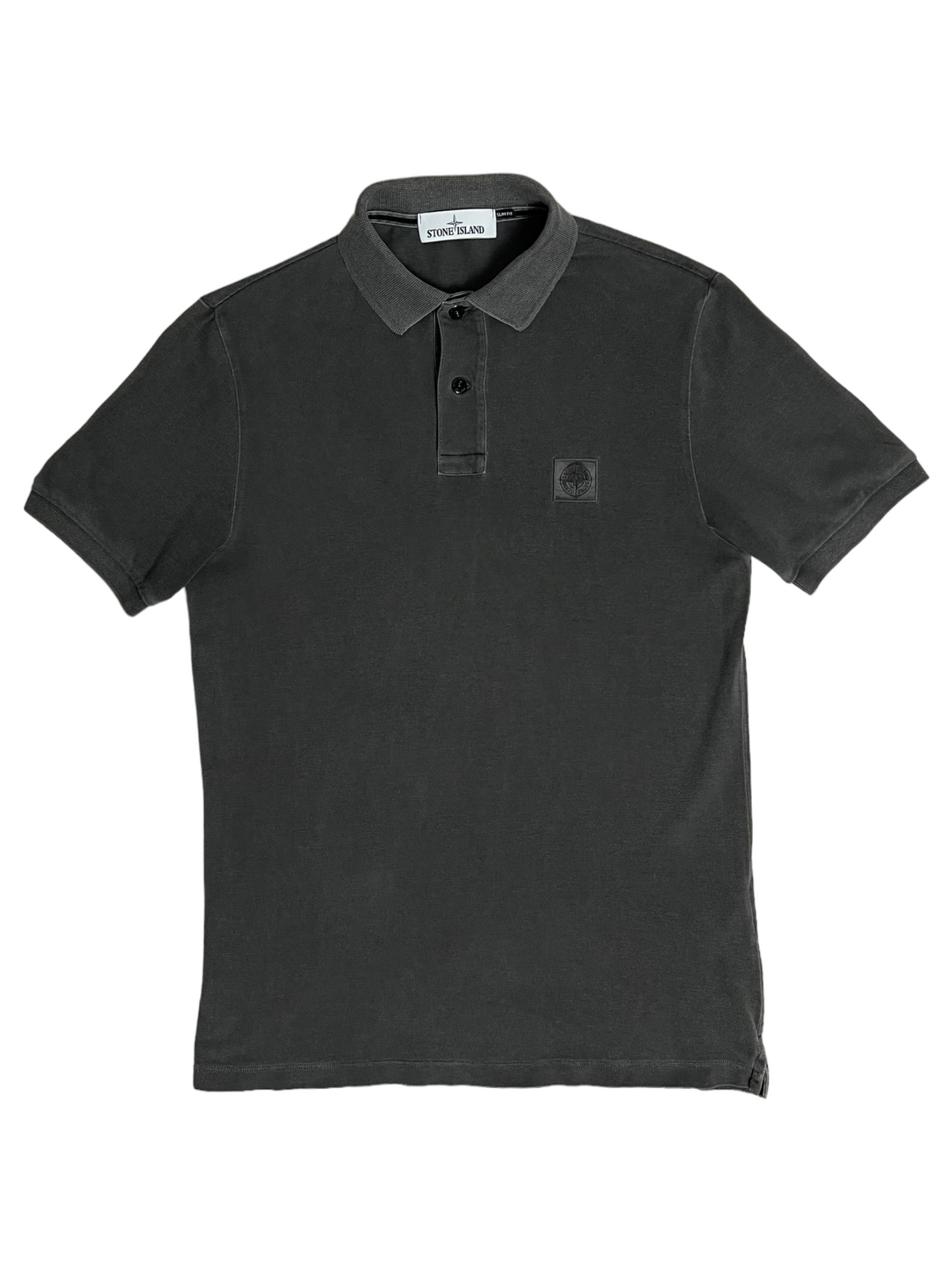 Polo Stone Island gris taille M - Vue de face