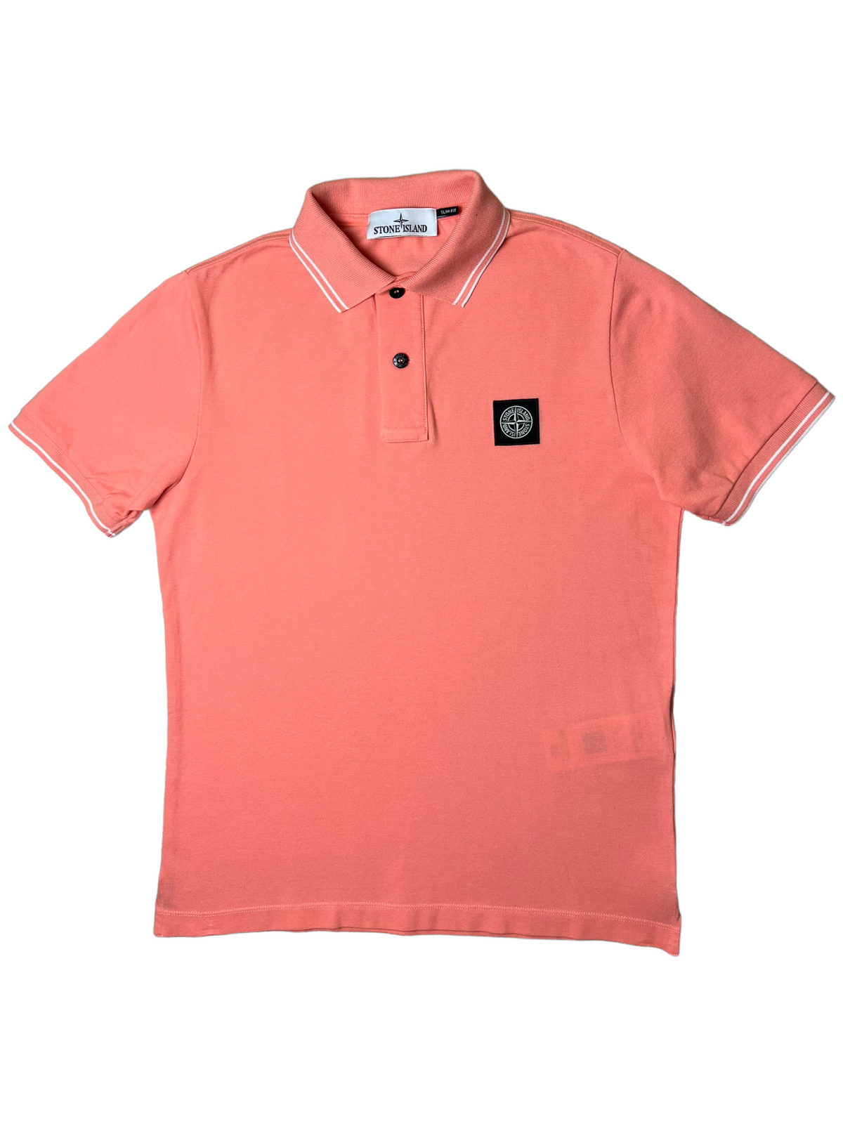 Polo Stone Island rose taille S - Vue de face