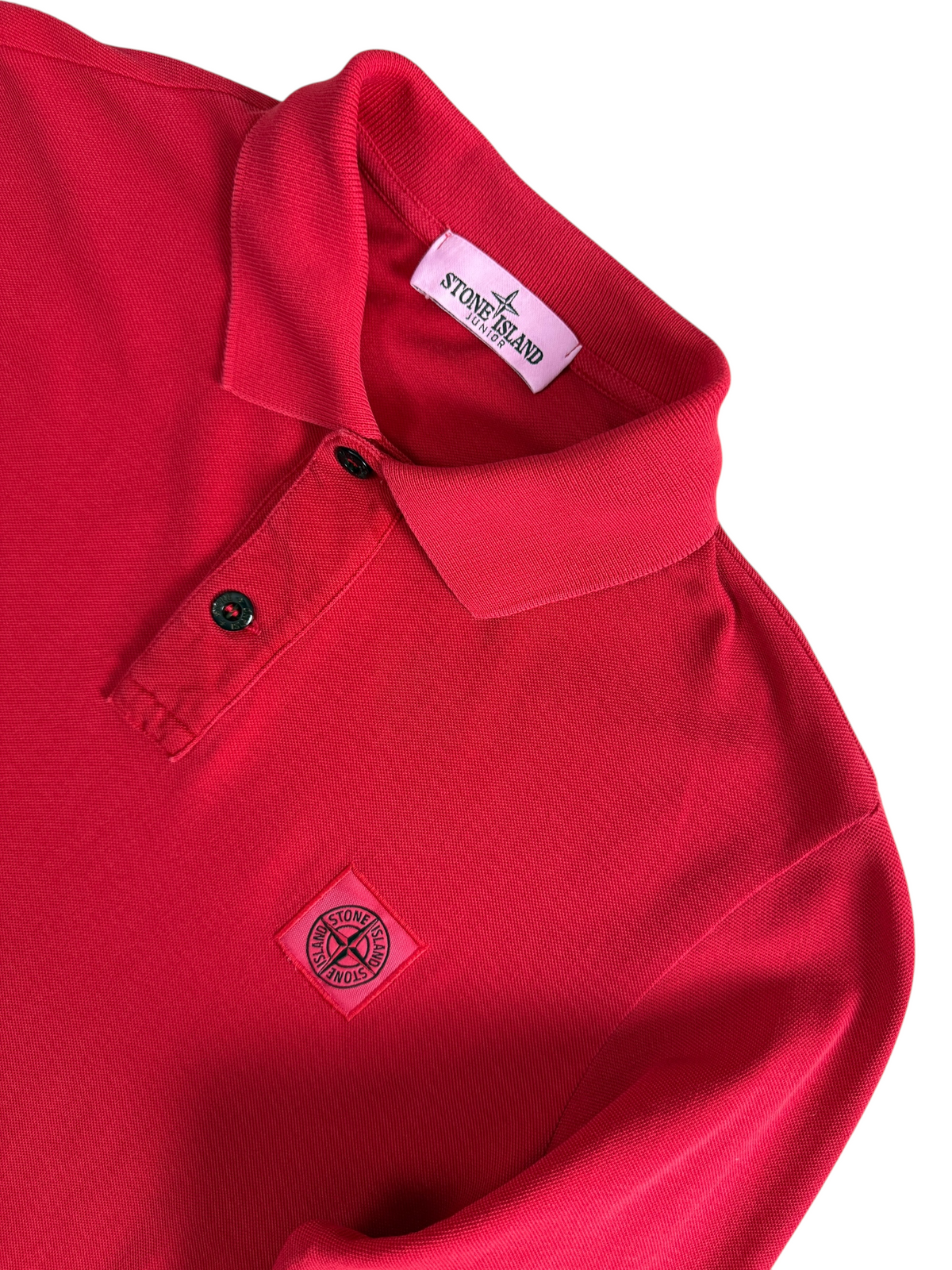 Polo Stone Island rouge taille XS - Vue de dos