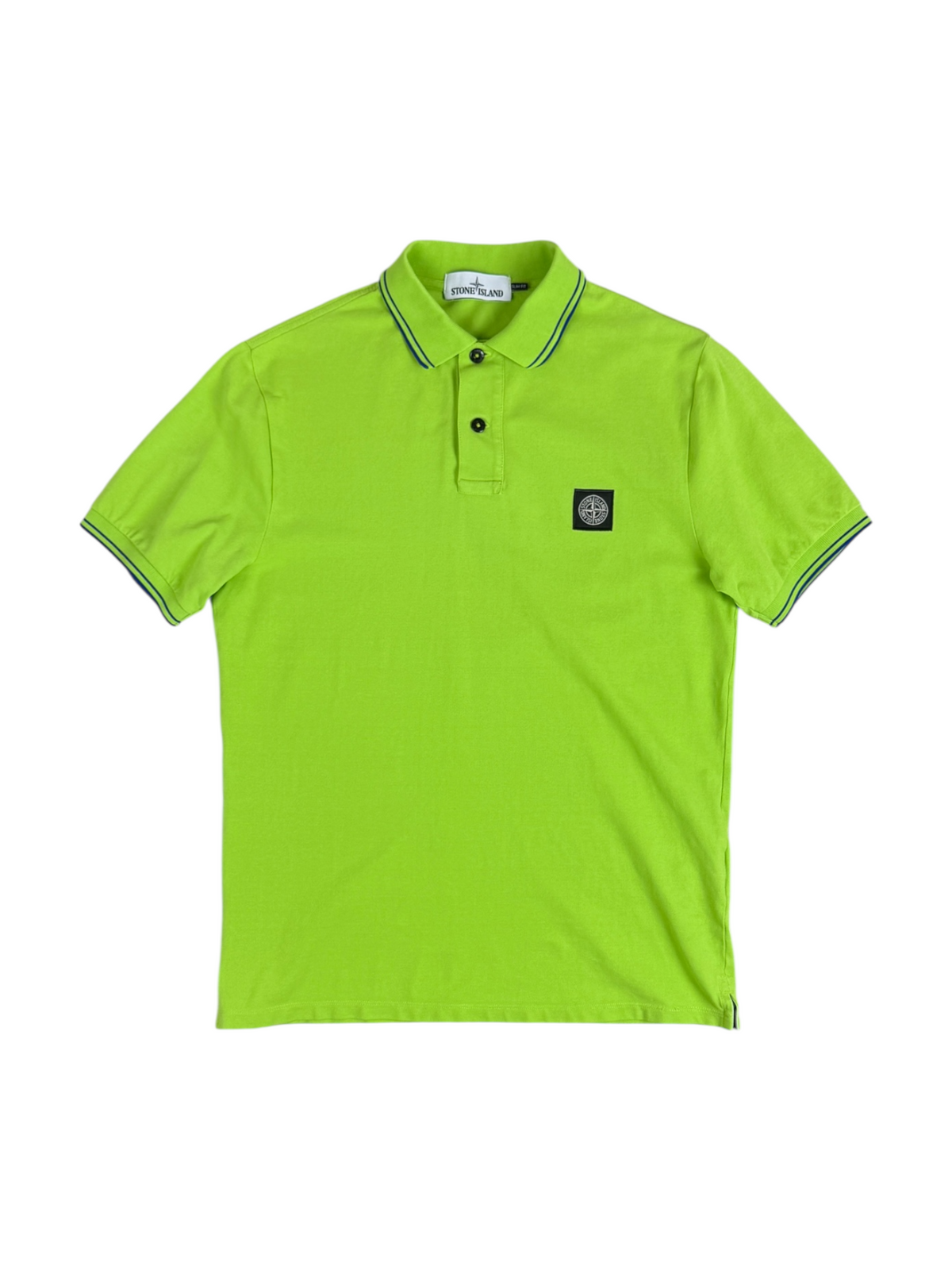 Polo Stone Island vert taille M - Vue de face