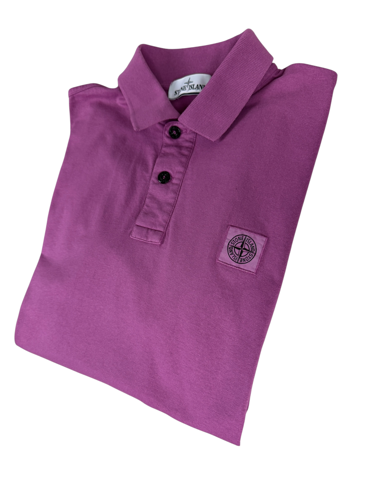 Polo Stone Island violet taille L - Détail