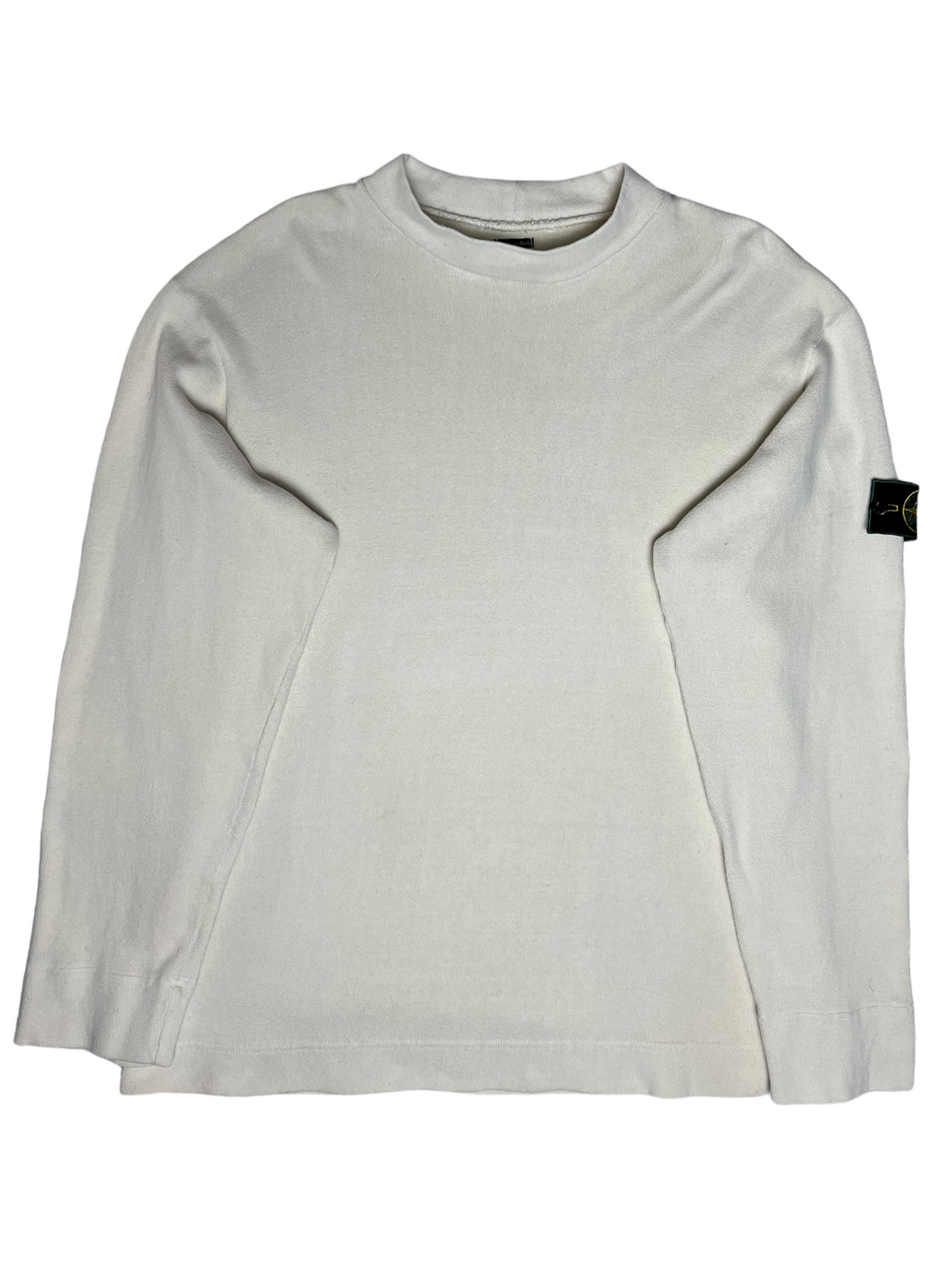 Pull Stone Island blanc taille L - Vue de face