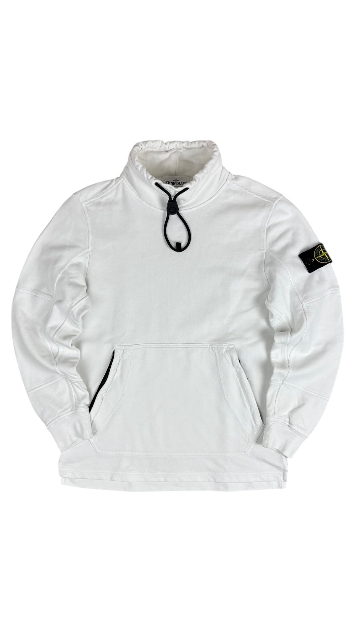 Pull Stone Island blanc taille S - Vue de face
