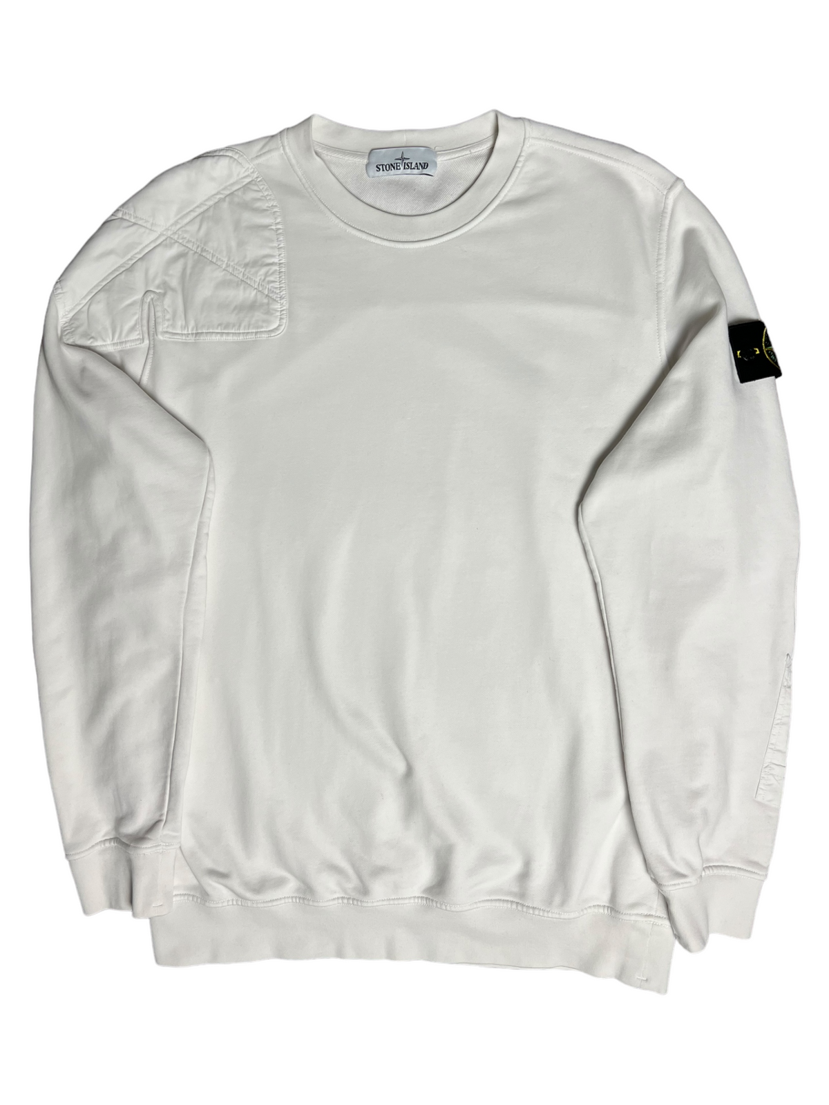 Pull Stone Island blanc taille XL - Vue de face