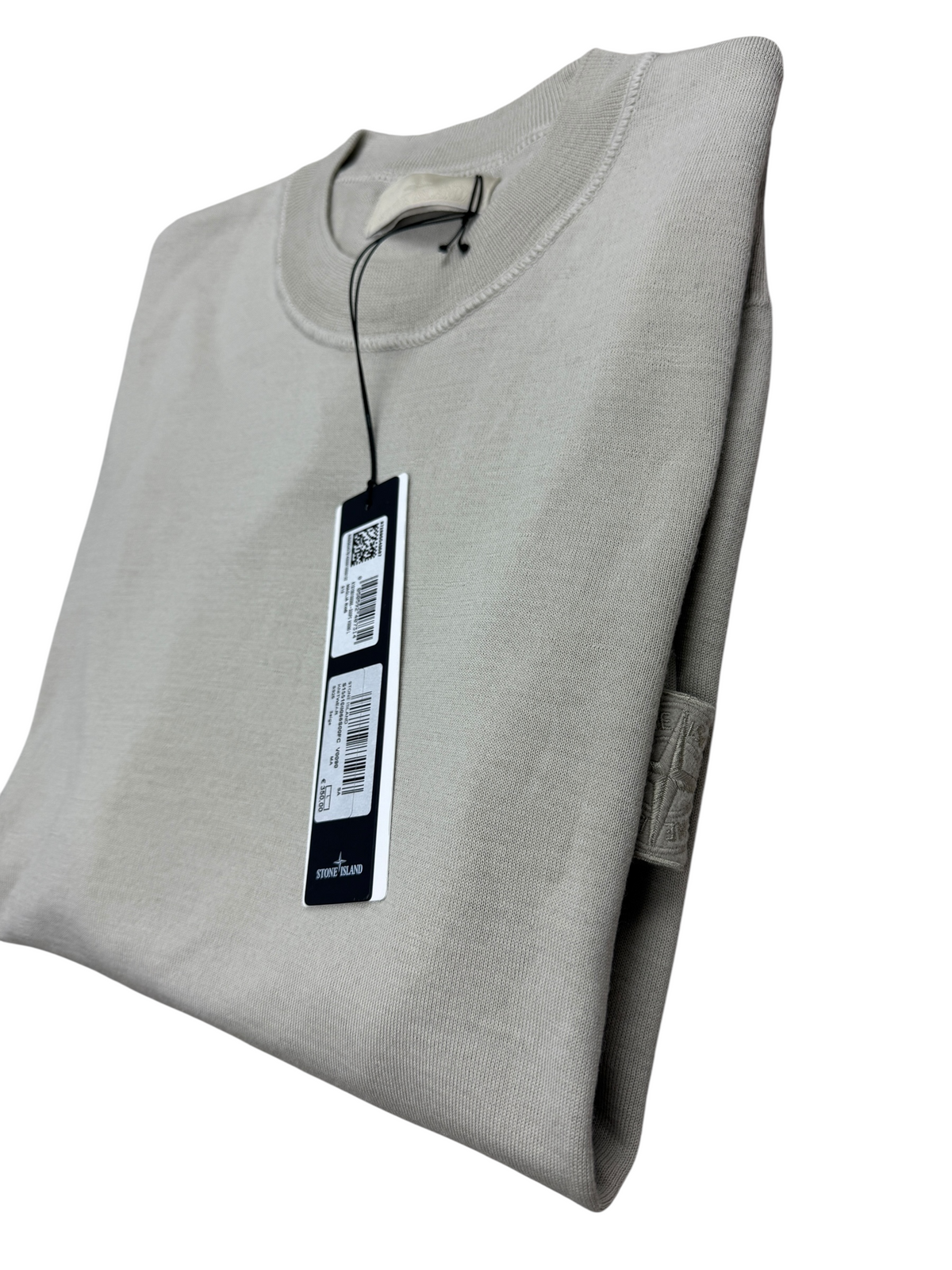 Pull Stone Island crème taille L - Vue de dos