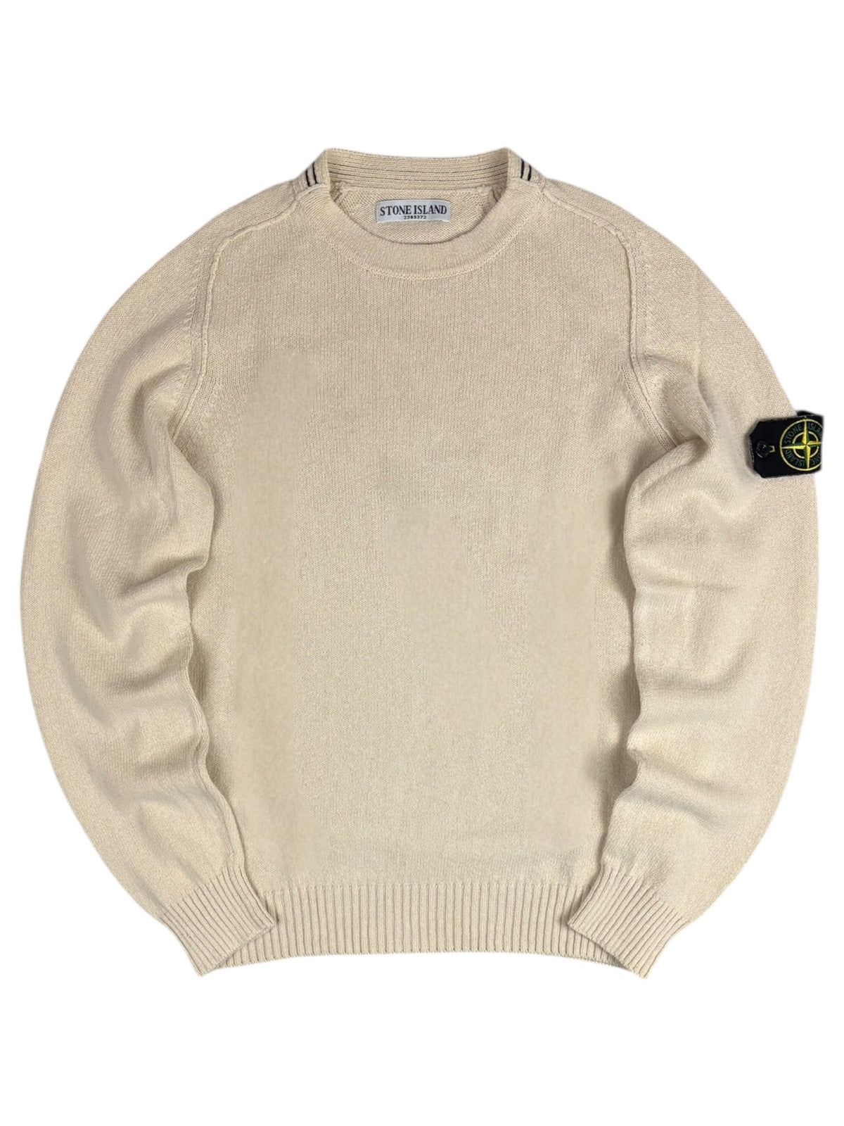 Pull Stone Island crème taille S - Vue de face
