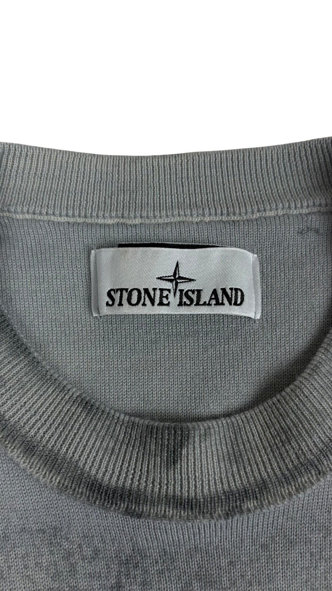 Pull Stone Island gris taille S - Détail