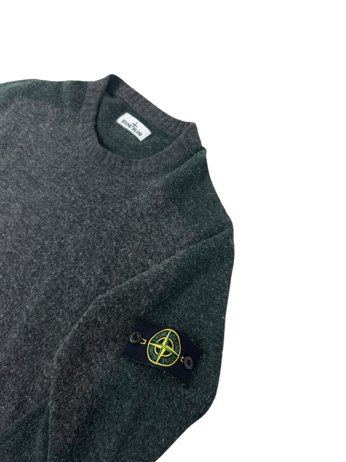 Pull Stone Island kaki / gris taille L - Détail