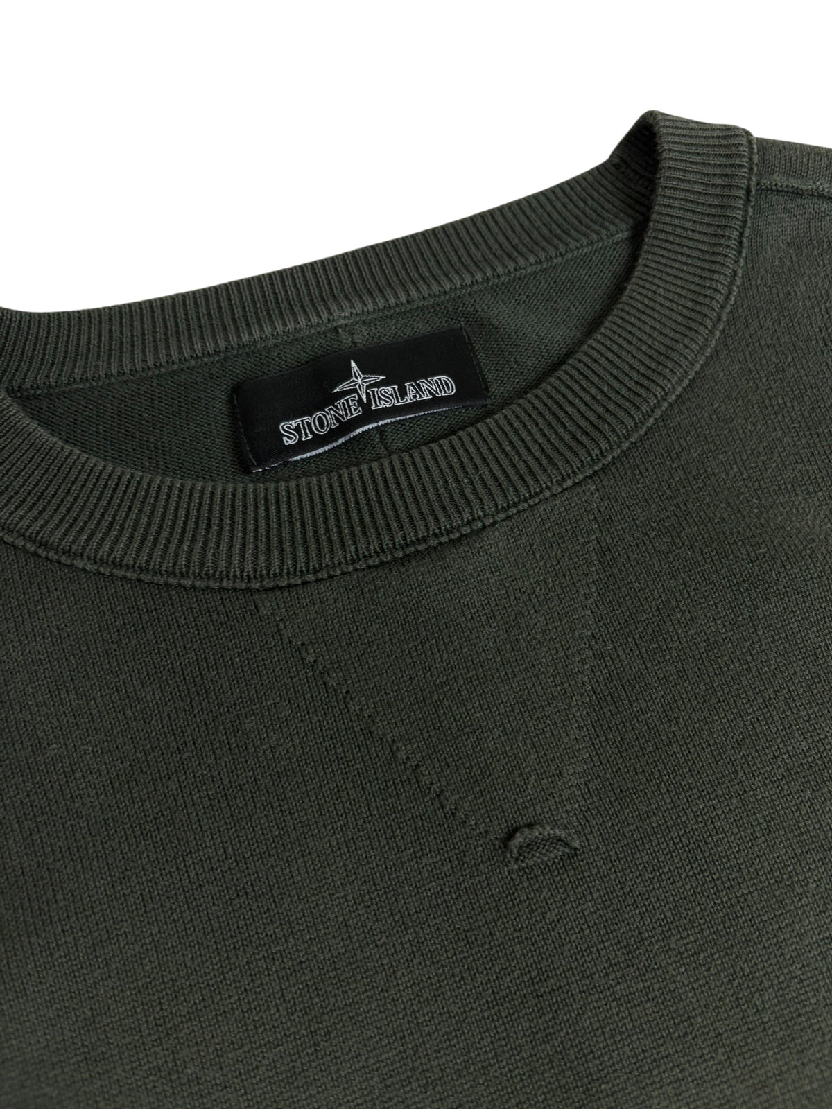 Pull Stone Island kaki taille M - Détail