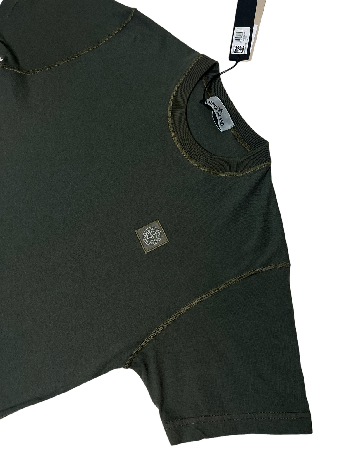 Pull Stone Island kaki taille M - Vue de dos