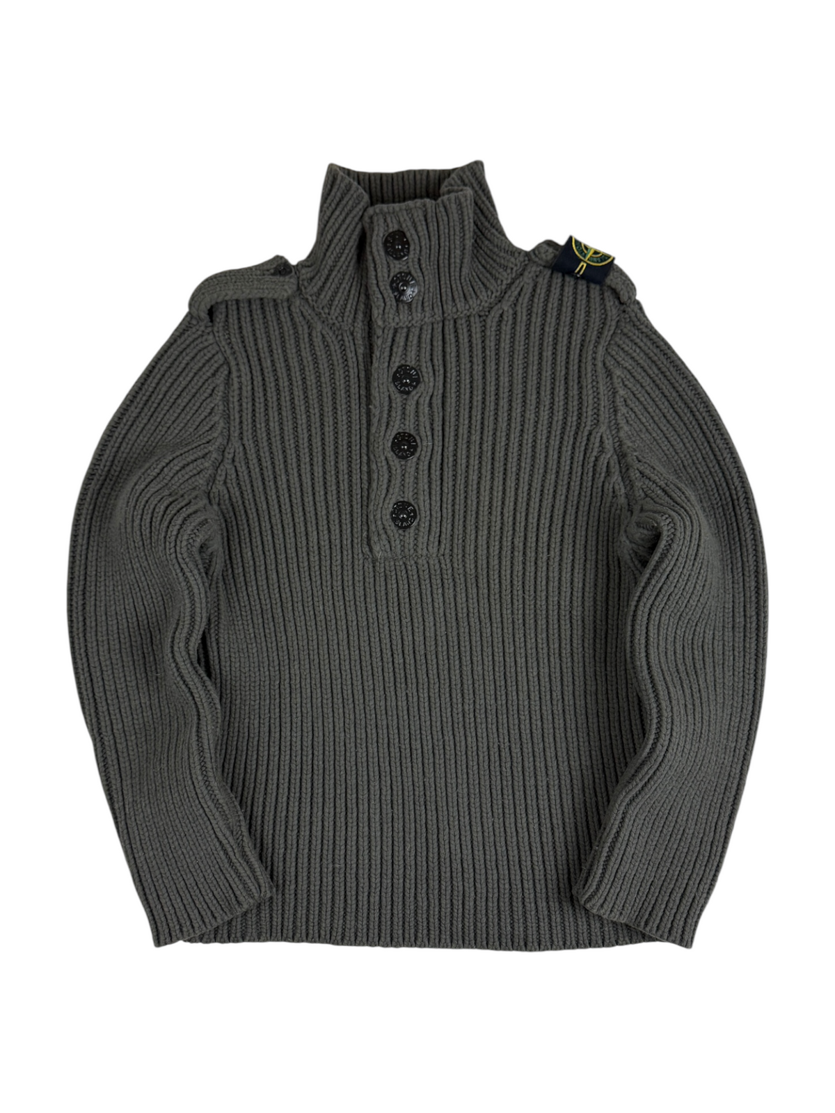 Pull Stone Island kaki taille S - Vue de face