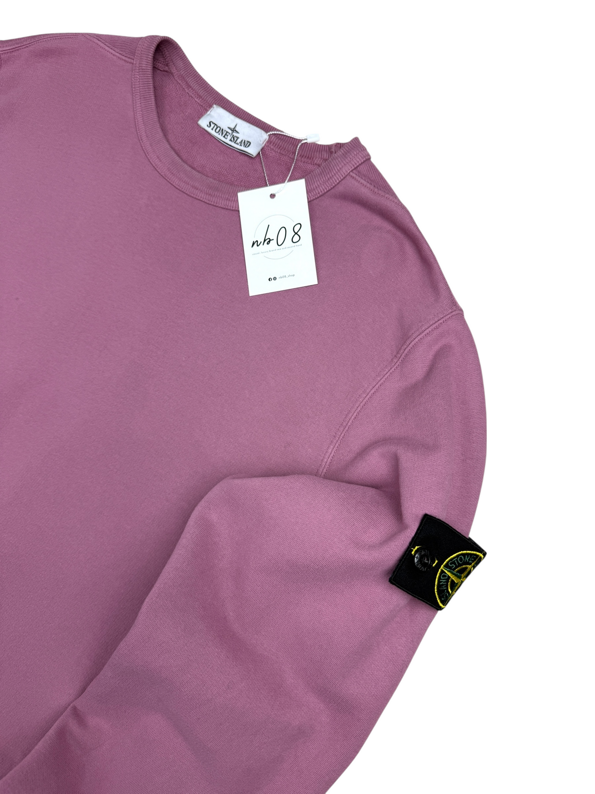 Pull Stone Island rose taille L - Vue de dos