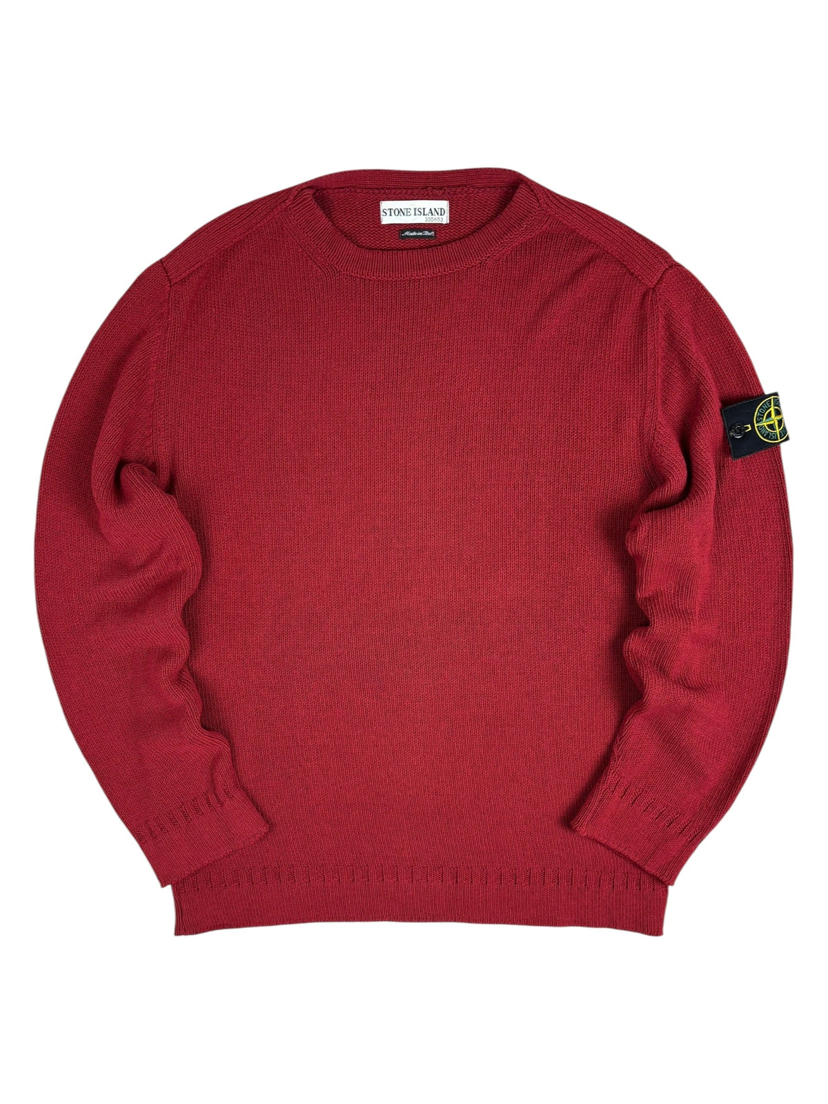 Pull Stone Island rouge taille XL - Vue de face