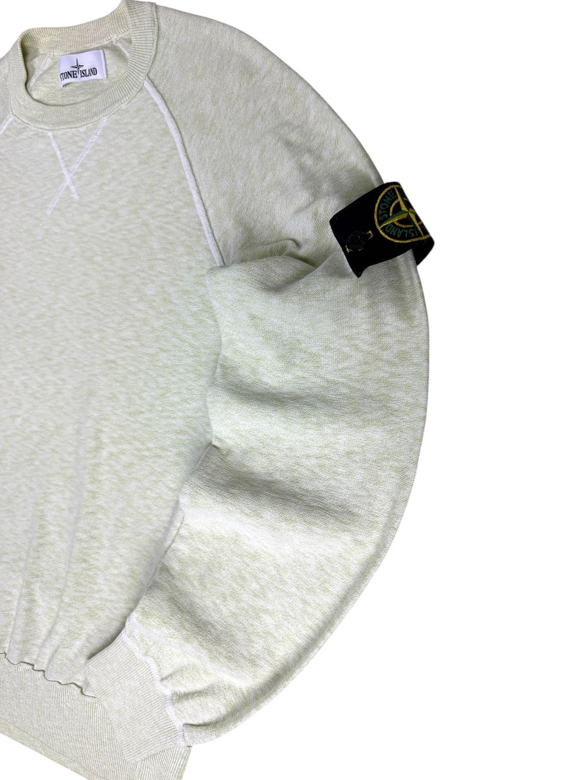 Pull Stone Island vert pastel taille M - Détail