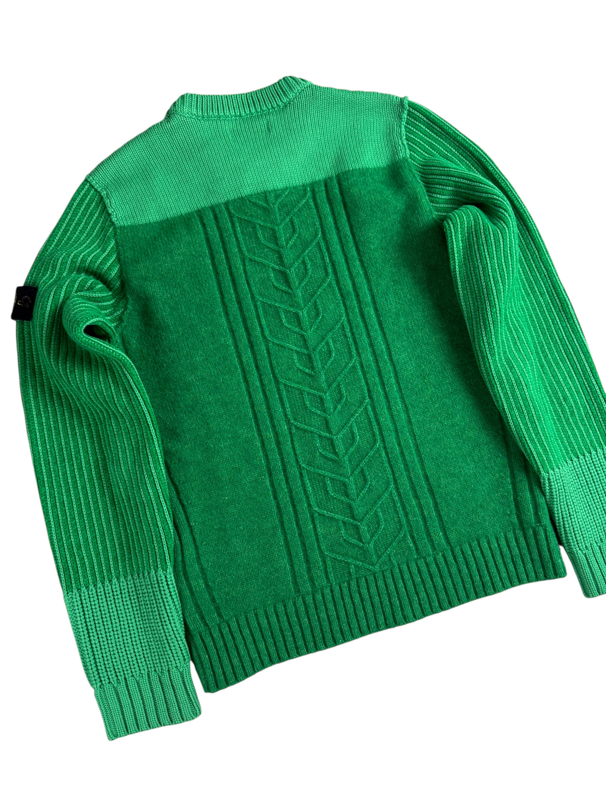 Pull Stone Island vert taille 12 ans - Vue de dos
