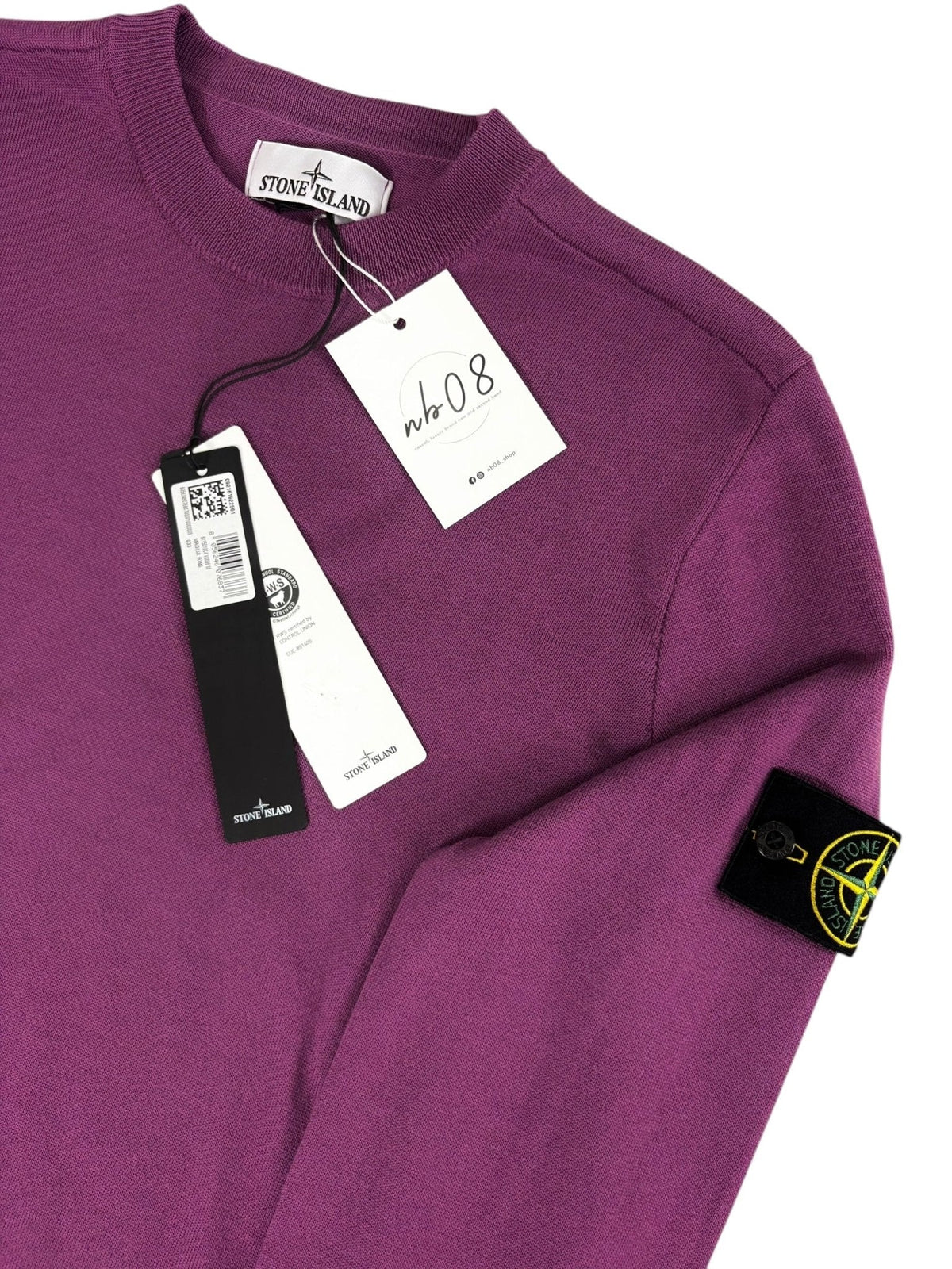 Pull Stone Island violet taille M - vue 2