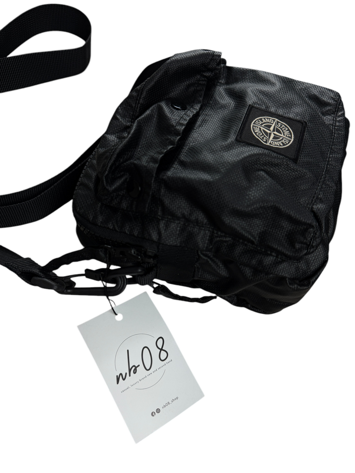 Sacoche Stone Island noir taille UNI - Vue de dos