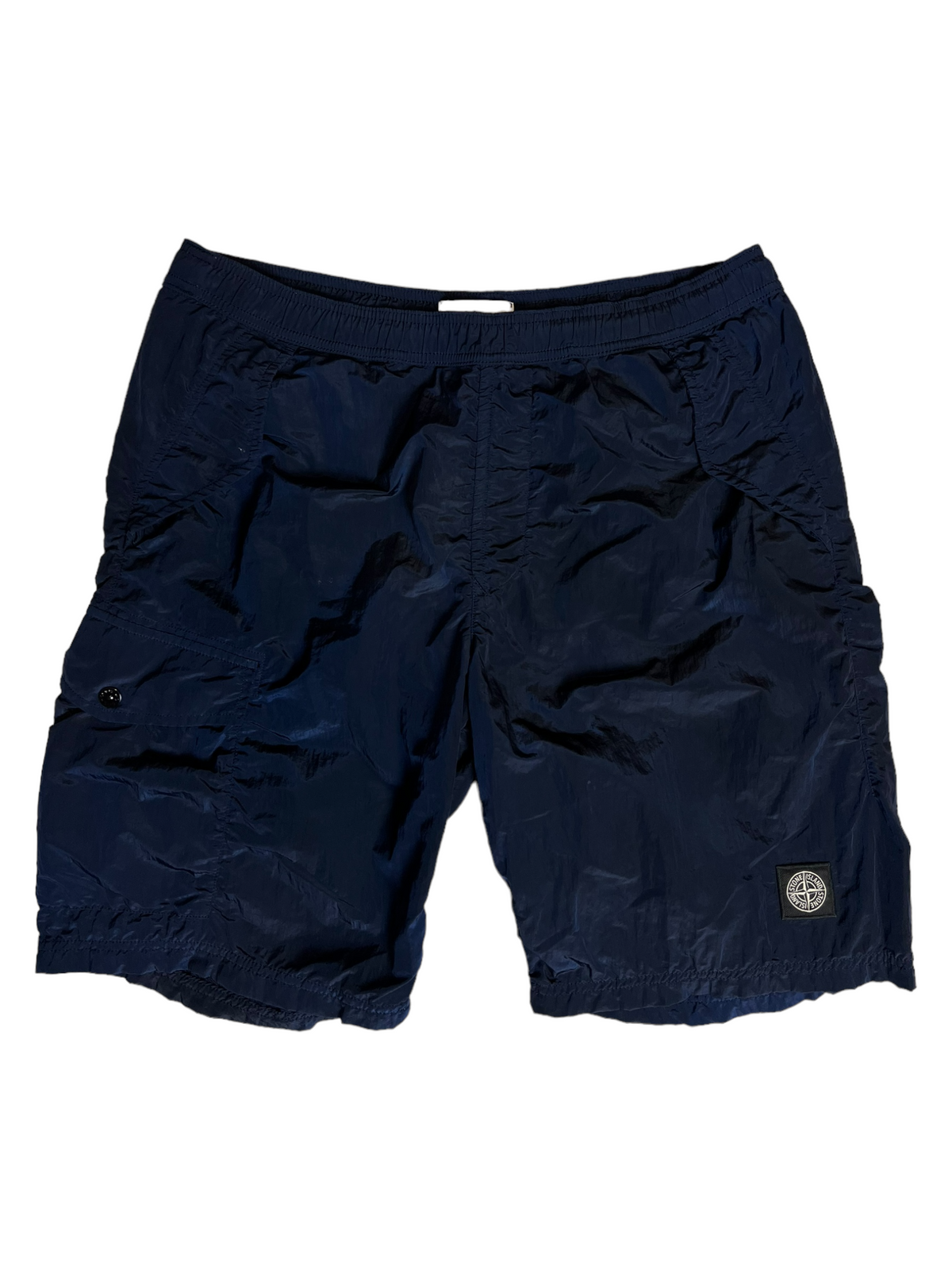 Short Stone Island bleu taille M - Vue de face
