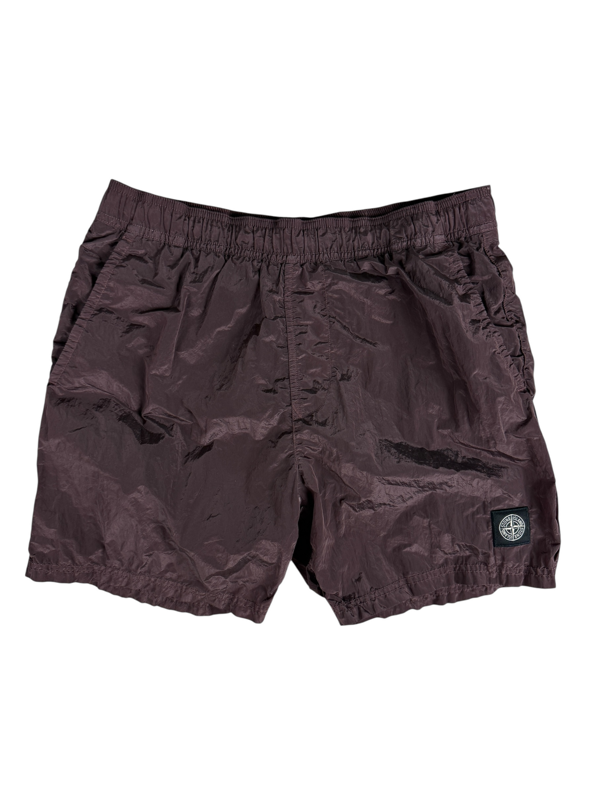 Short Stone Island bordeaux taille M - Vue de face