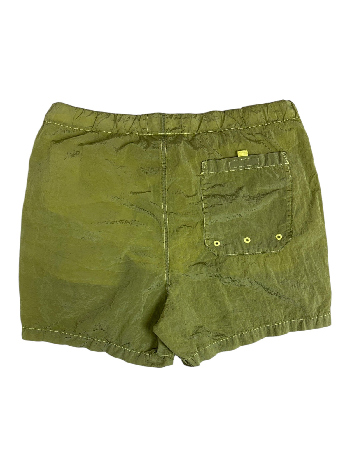 Short Stone Island jaune métallisé taille S - Vue de dos