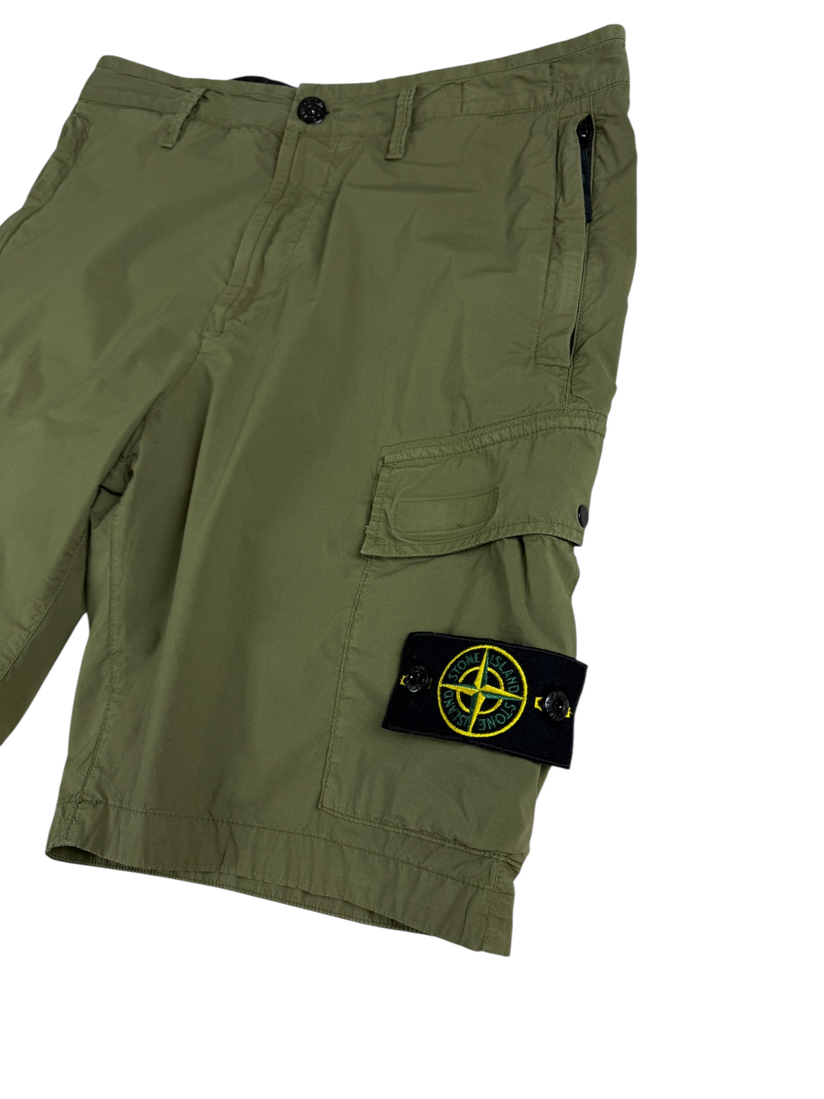 Short Stone Island kaki taille W32 - Vue de dos
