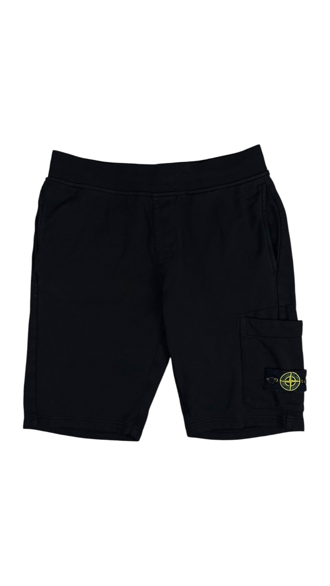 Short Stone Island noir taille 12 ans - Vue de face