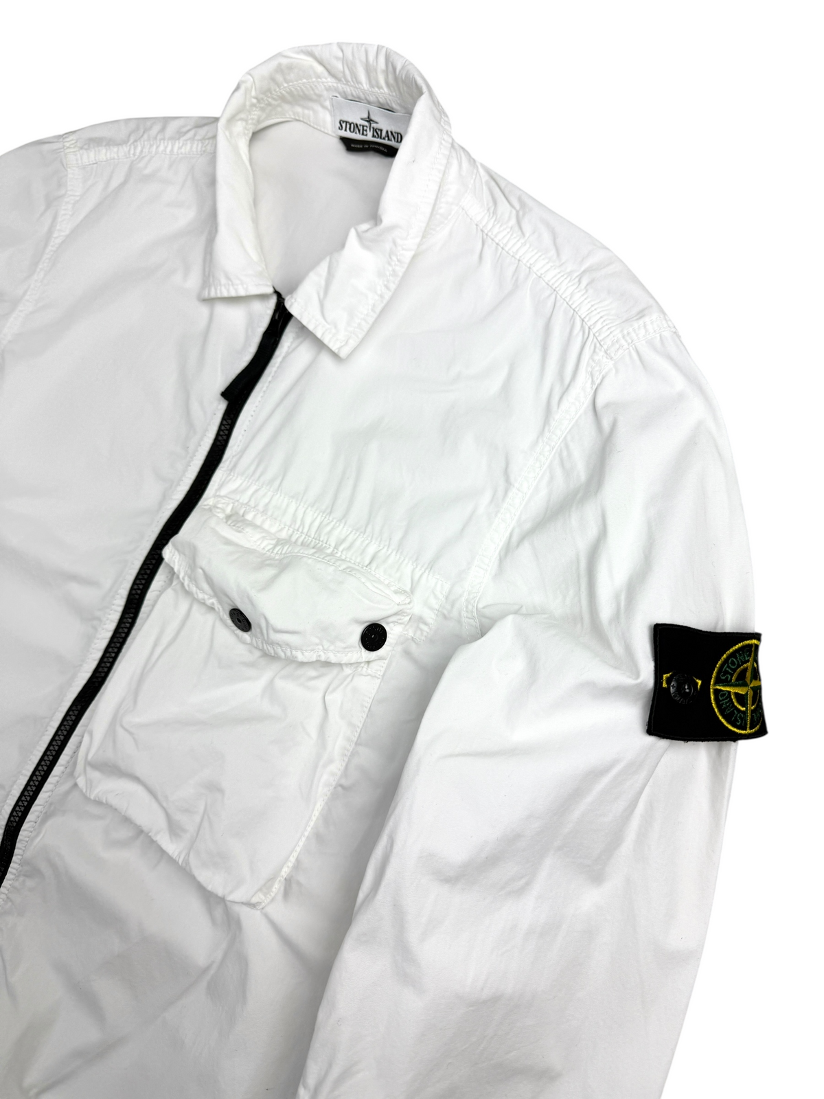 Surchemise Stone Island blanc taille M - Vue de dos