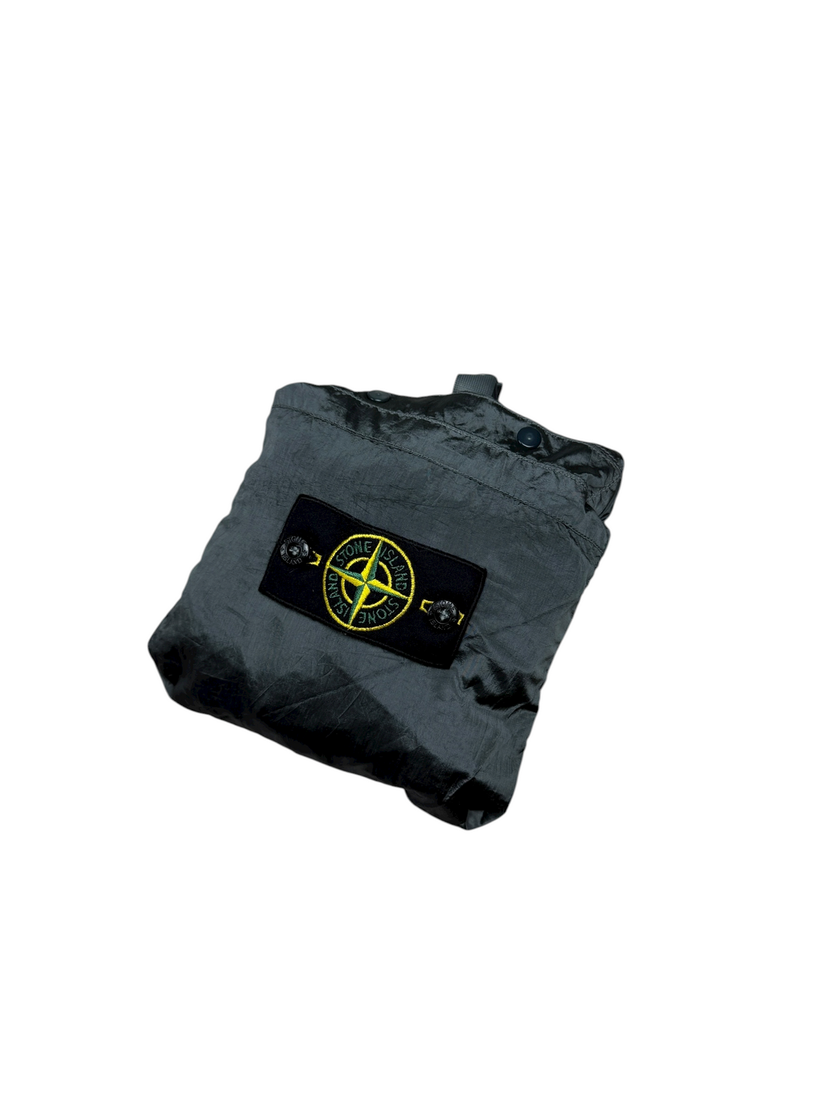 Surchemise Stone Island gris taille L - Logo et étiquette