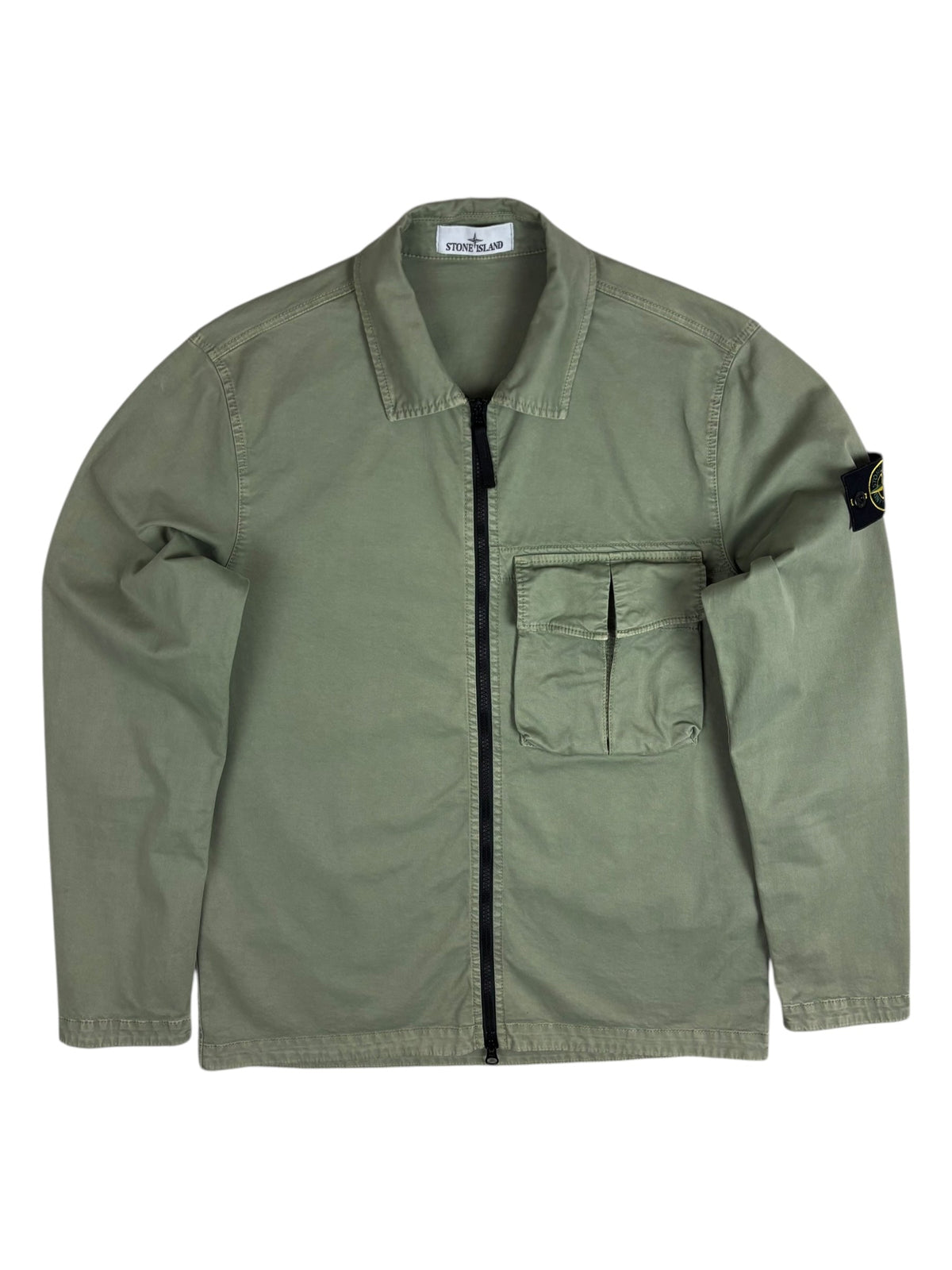 Surchemise Stone Island kaki taille M - Vue de face