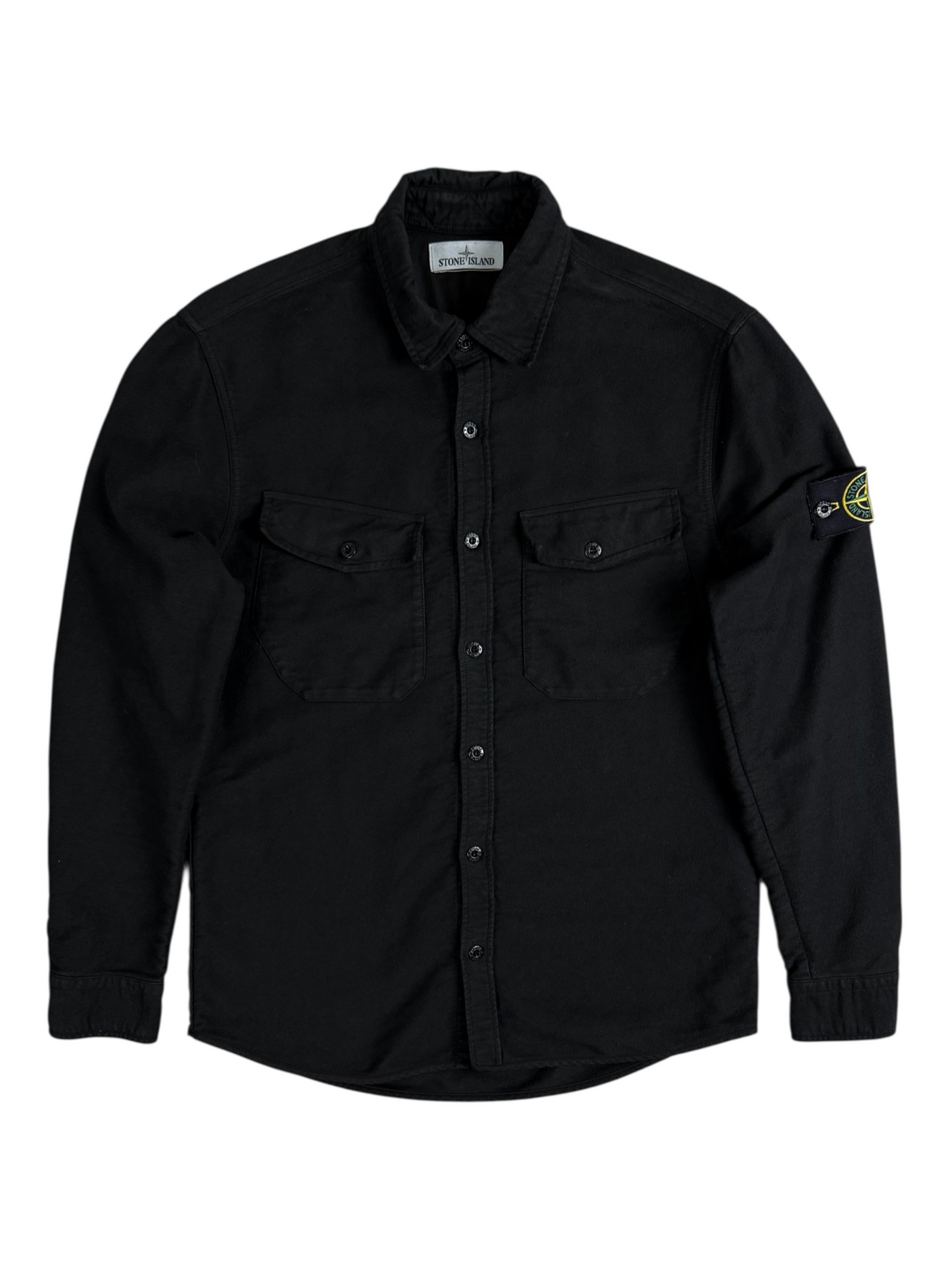 Surchemise Stone Island noir taille M - Vue de face