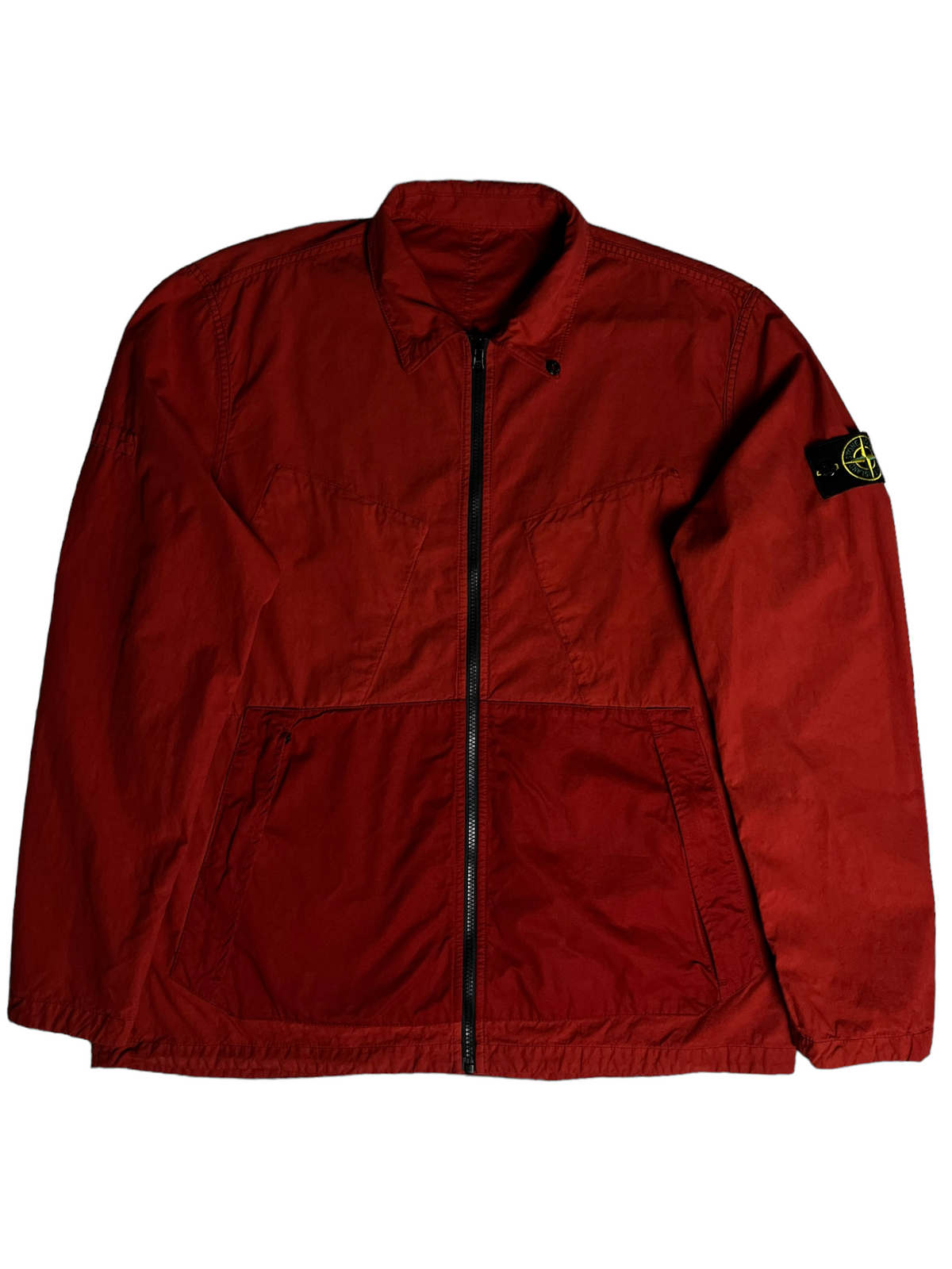 Surchemise Stone Island rouge taille XXL - Vue de dos