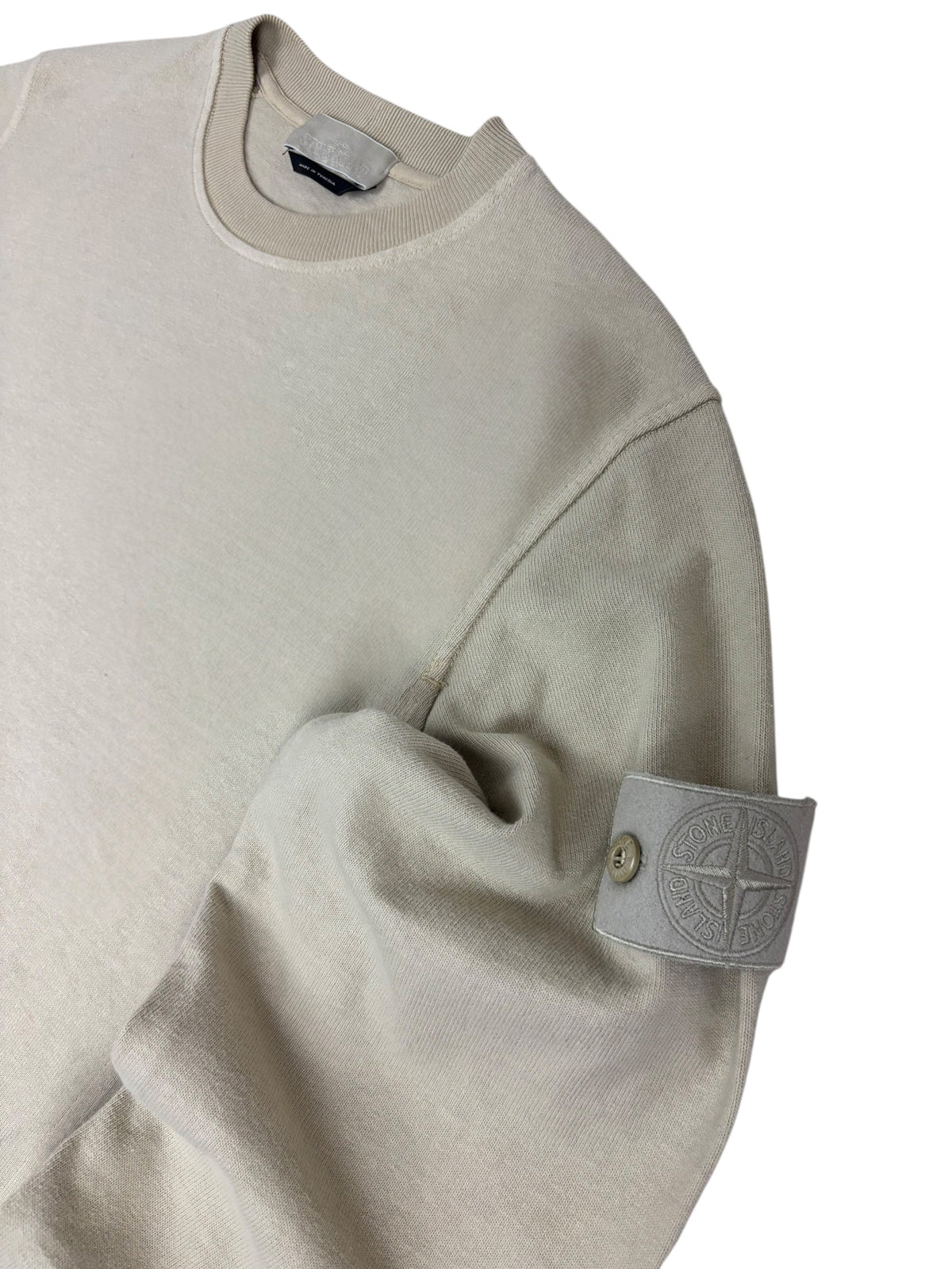 Sweat Stone Island crème taille M - Vue de dos