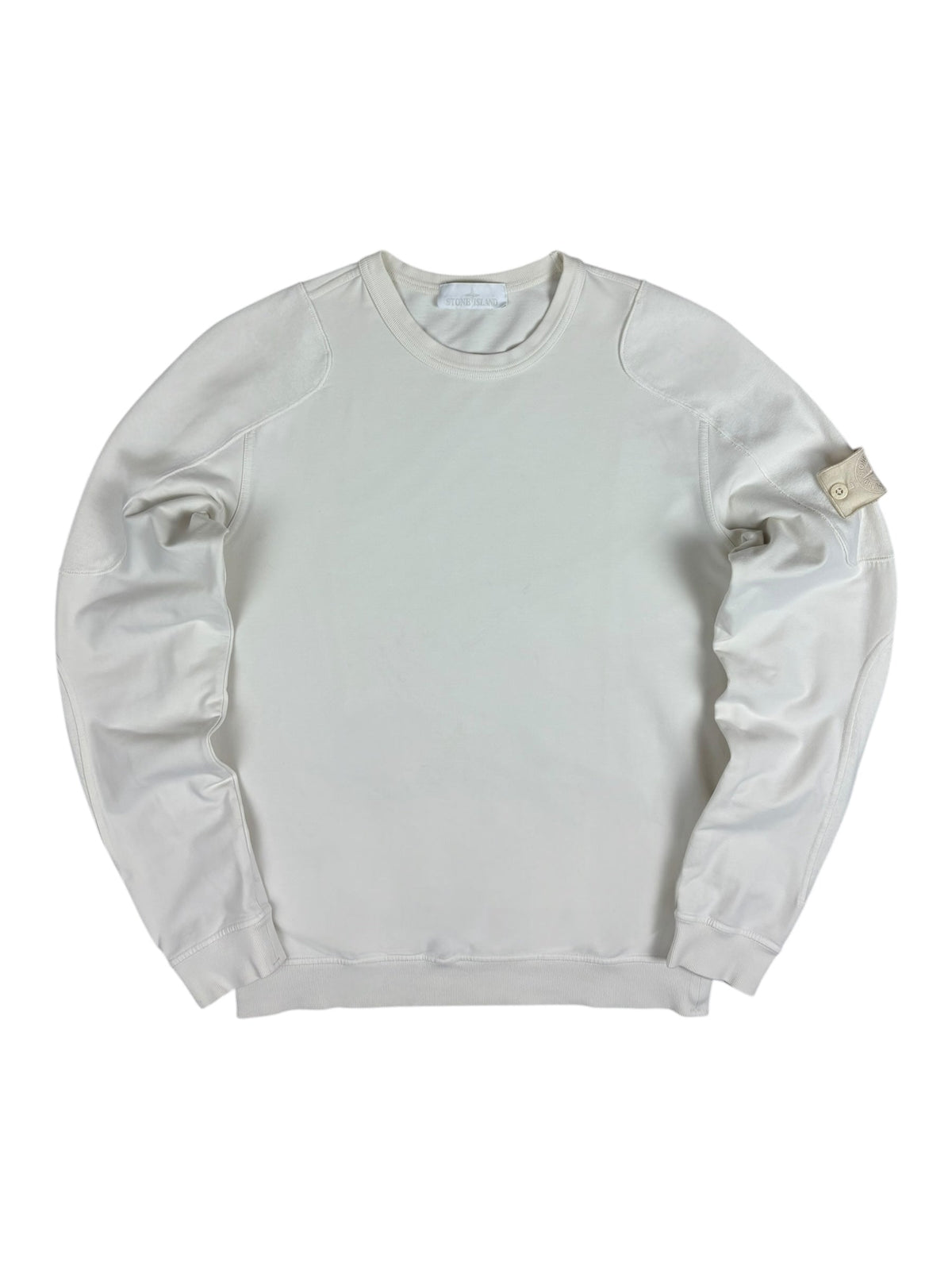 Sweat Stone Island crème taille M - Vue de face