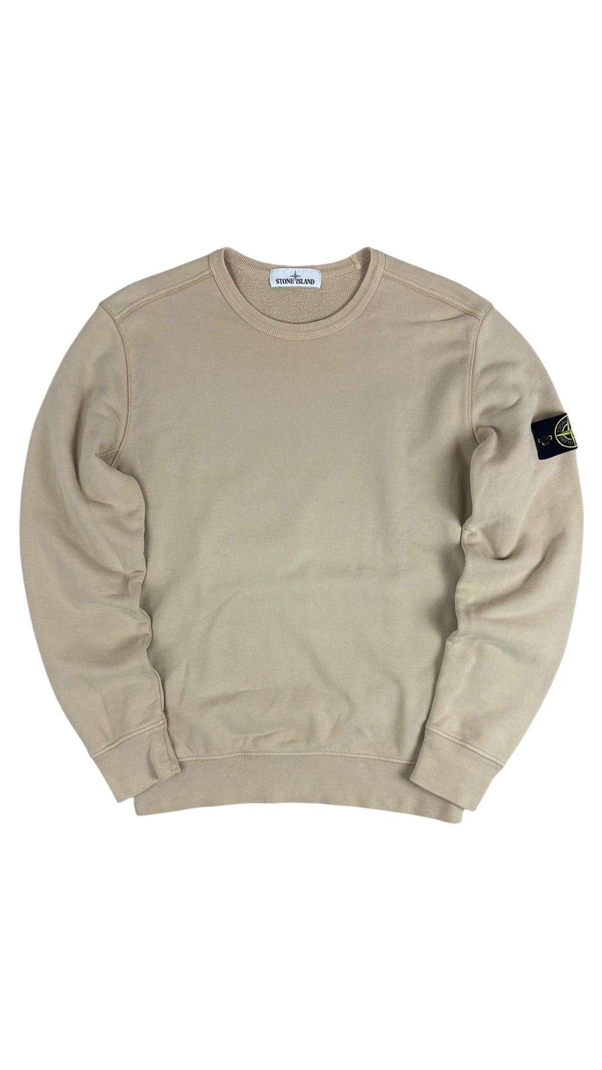 Sweat Stone Island crème taille M - Vue de face