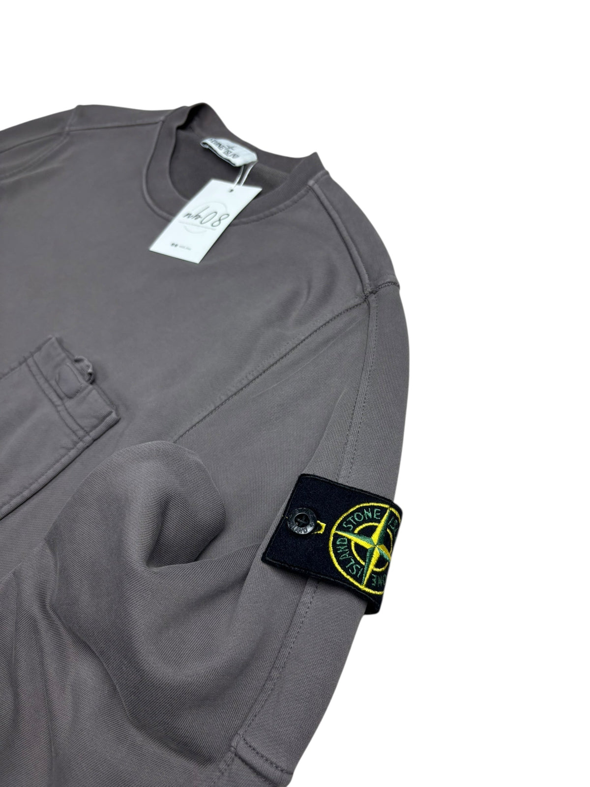 Sweat Stone Island gris taille L - Vue de dos