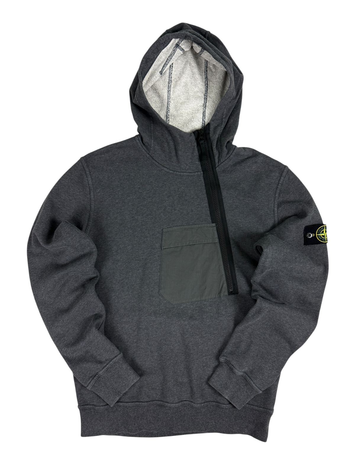 Sweat Stone Island gris taille L - Vue de face