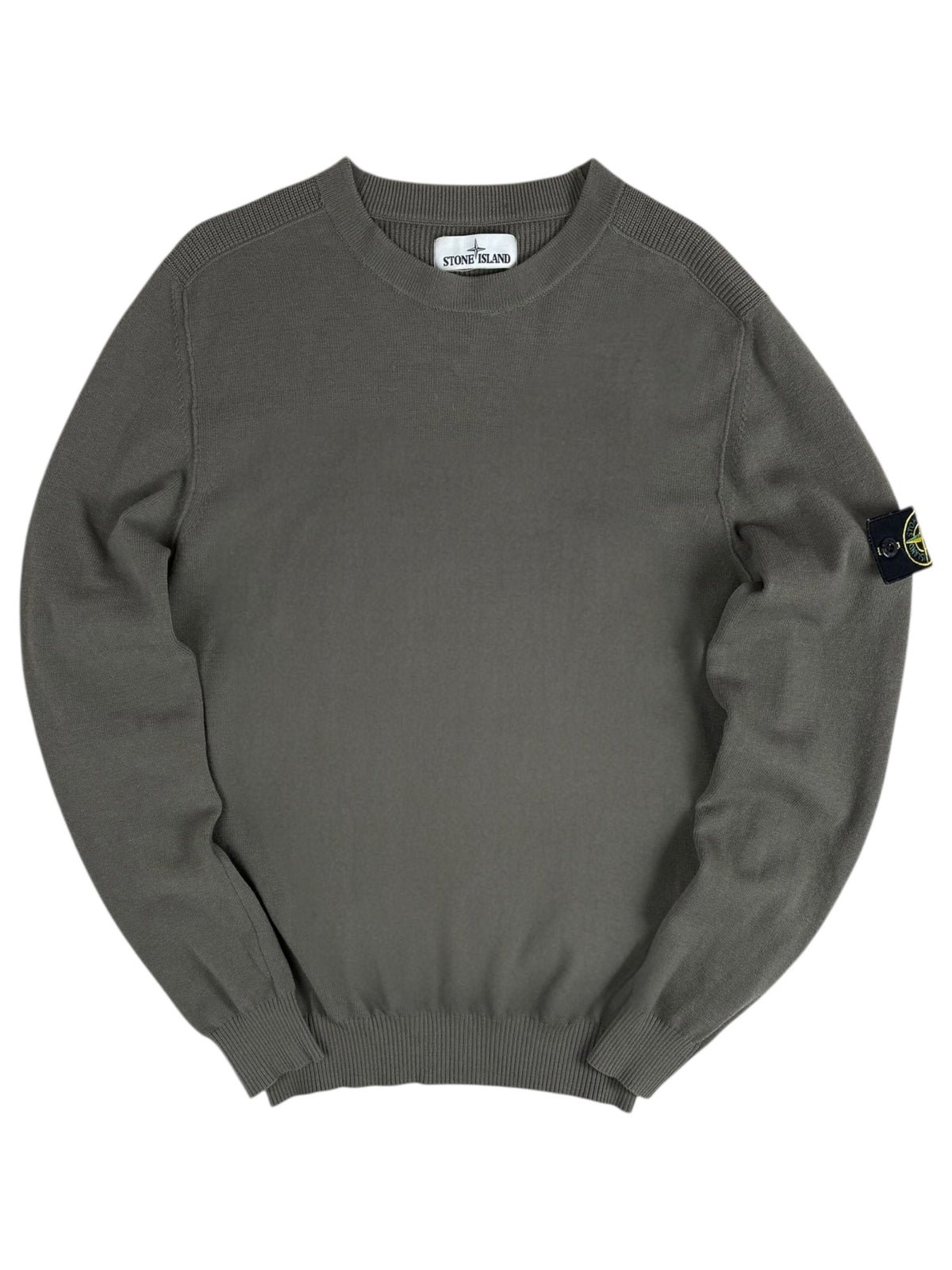 Sweat Stone Island kaki taille M - Vue de face
