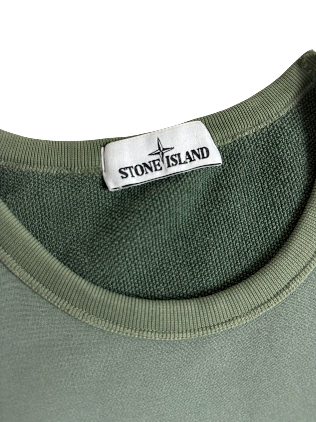 Sweat Stone Island kaki taille XL - Détail