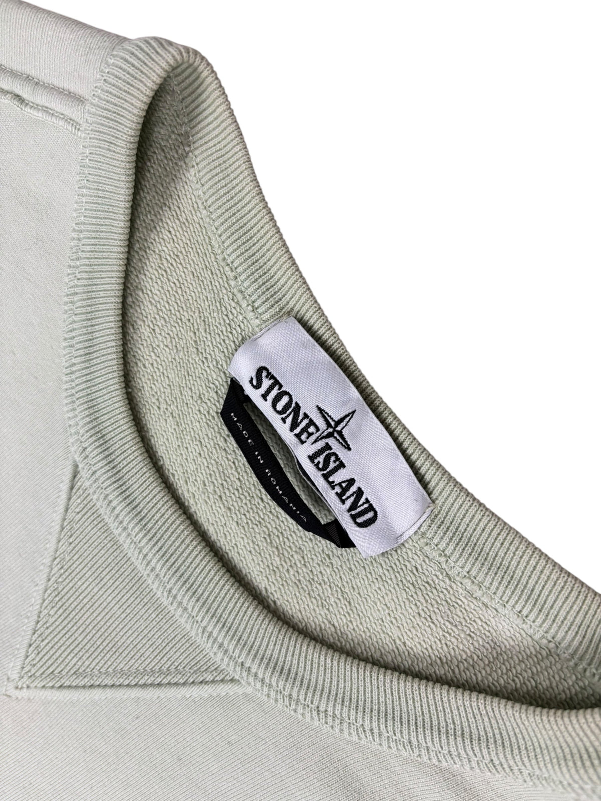 Sweat Stone Island vert pastel taille M - Détail